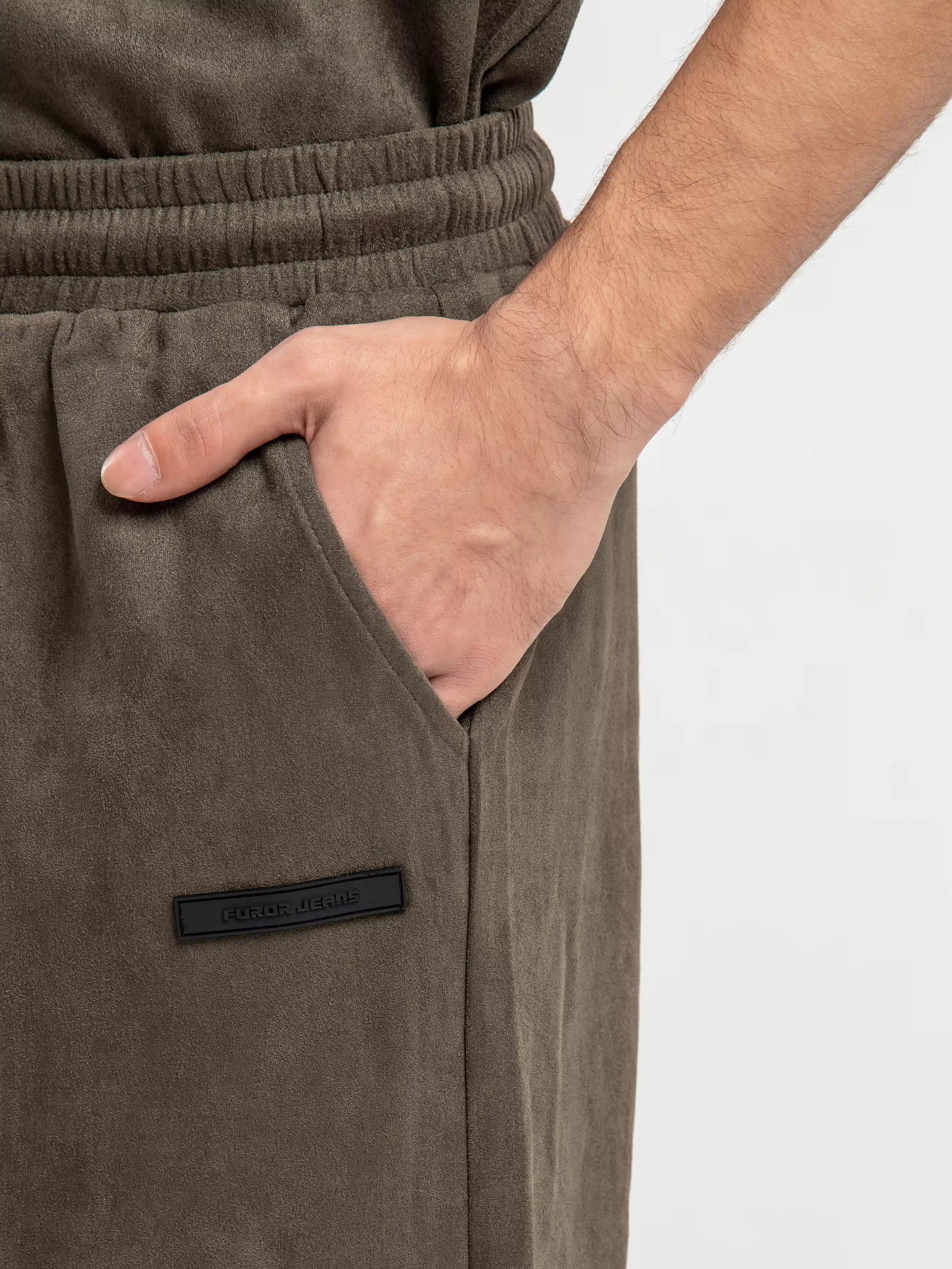 Suede Co-ord Set Trousers - FMBCS5-082