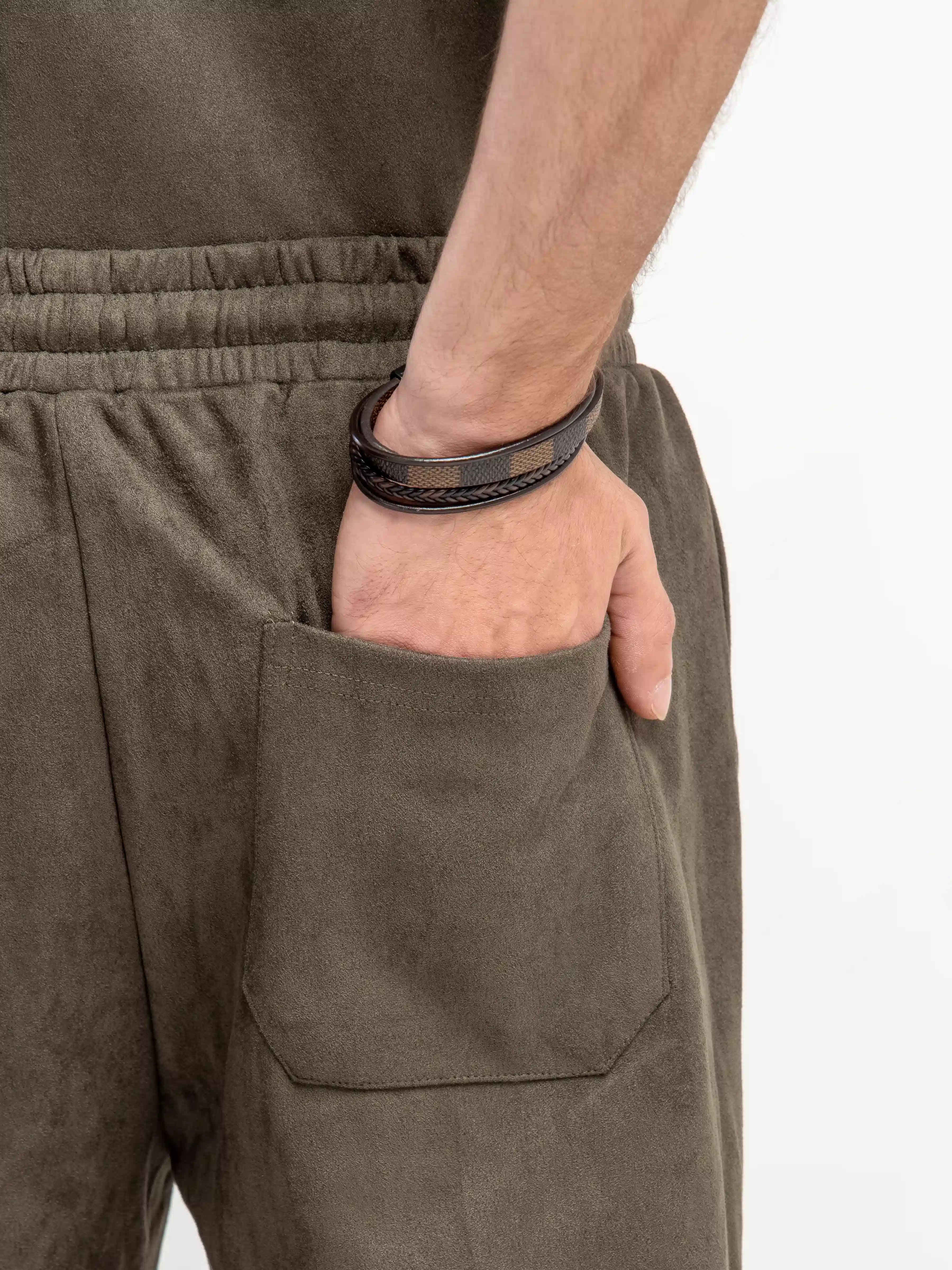 Suede Co-ord Set Trousers - FMBCS5-082