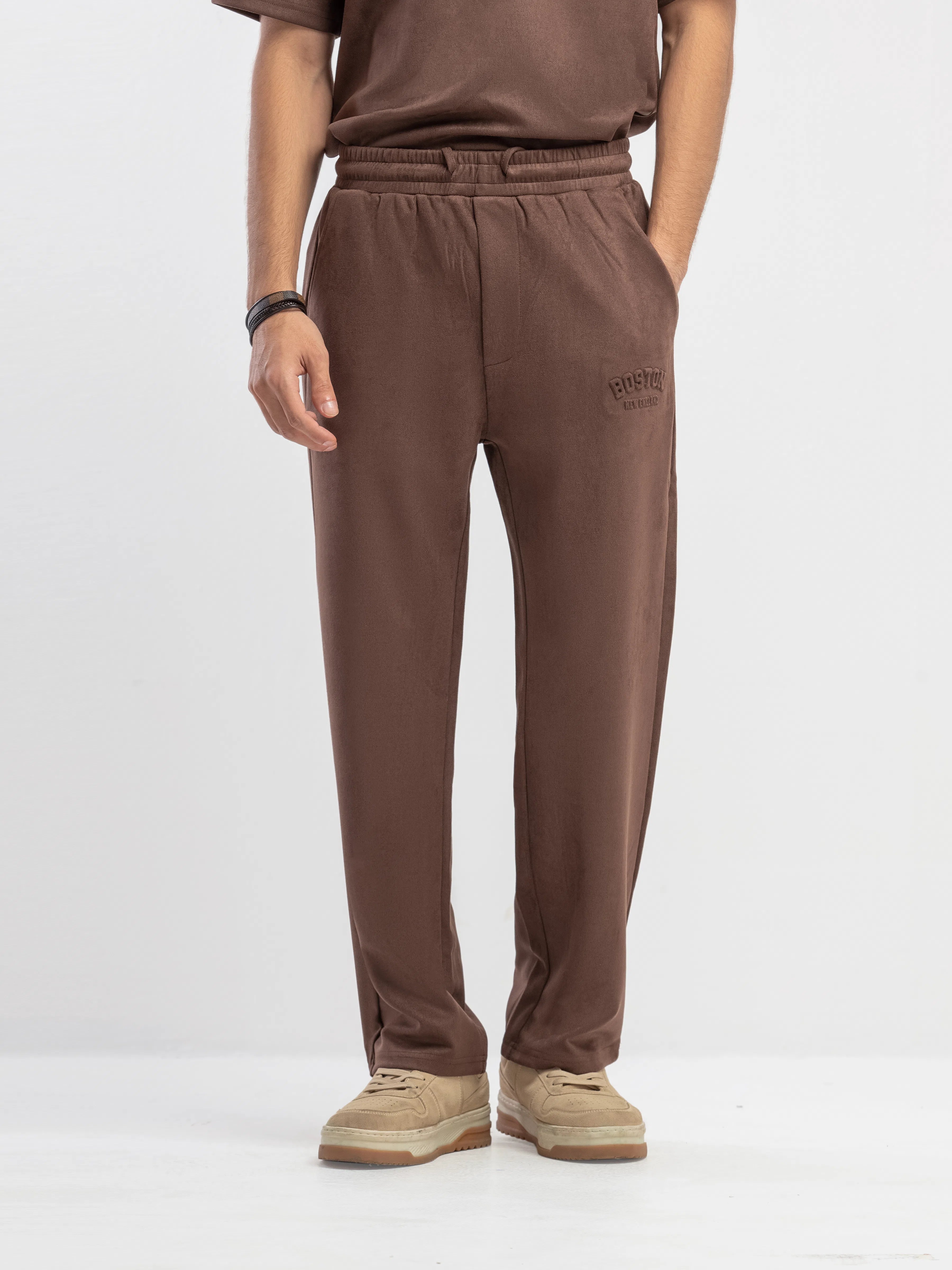 Suede Co-ord Set Trousers - FMBCS5-085