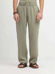 Textured Co-ord Set Trousers - FMBCS6-042