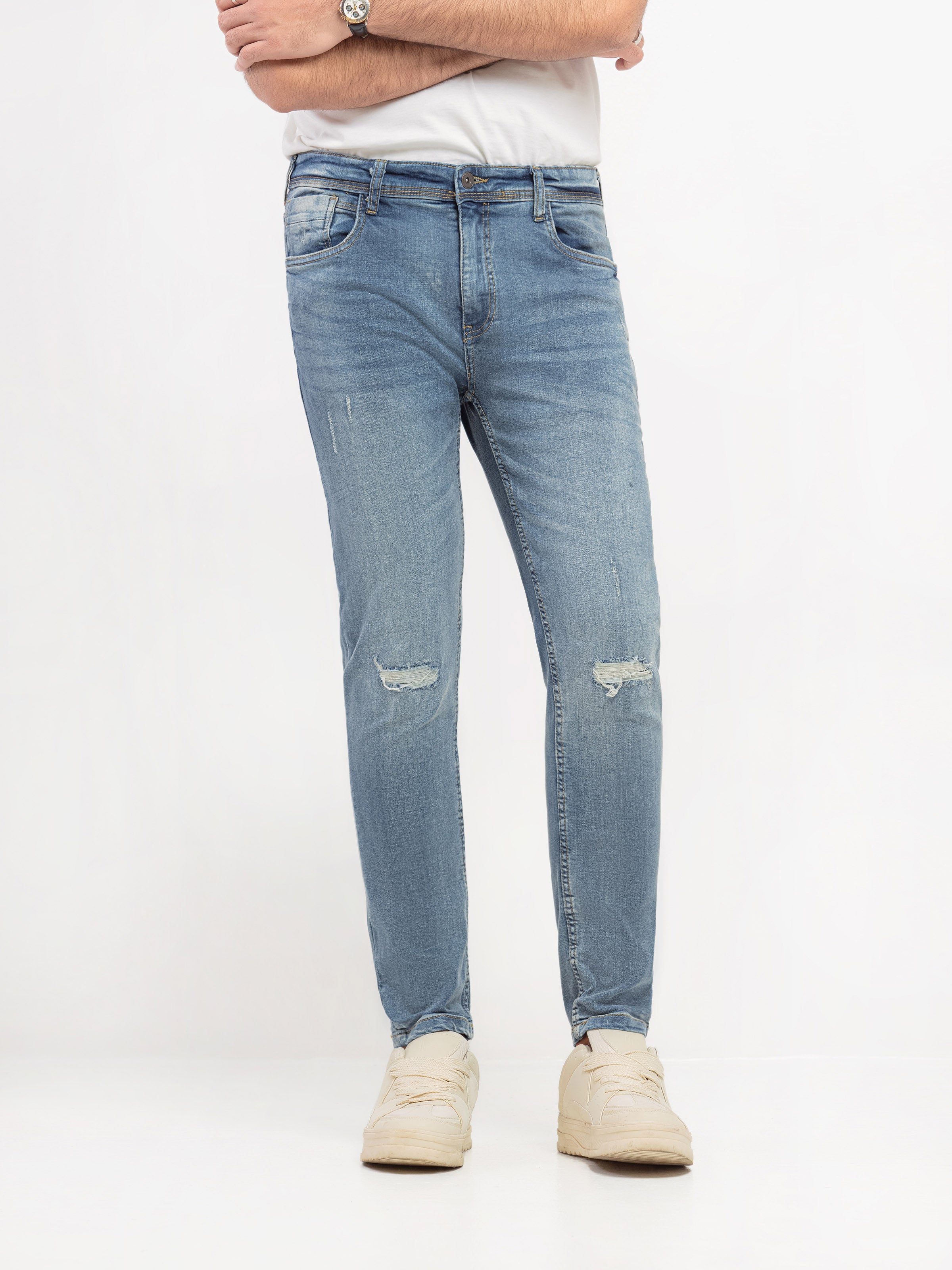 Slim Fit Ripped Jeans - FMBP5-028