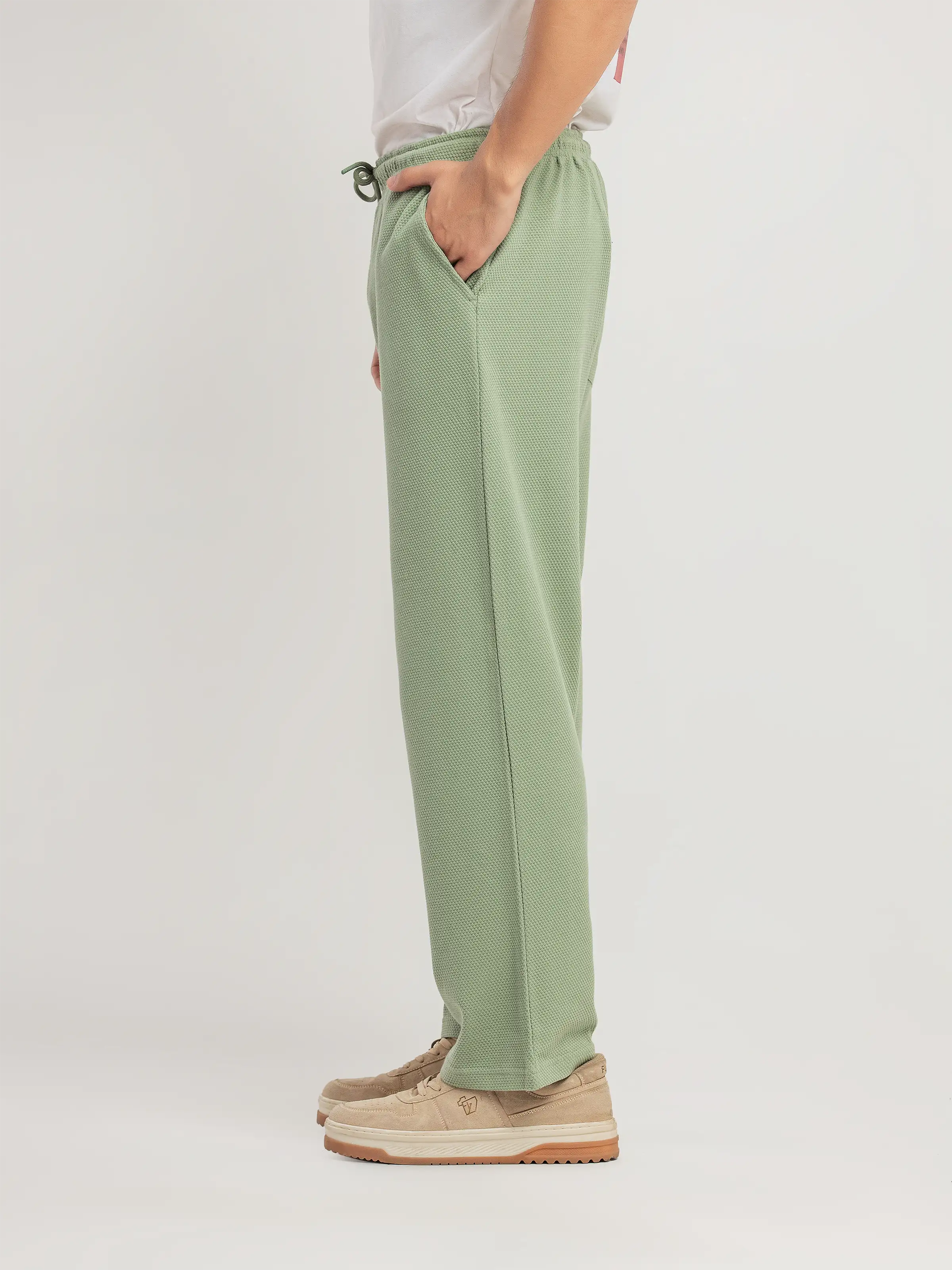 Popcorn Textured Trousers - FMBT5-072