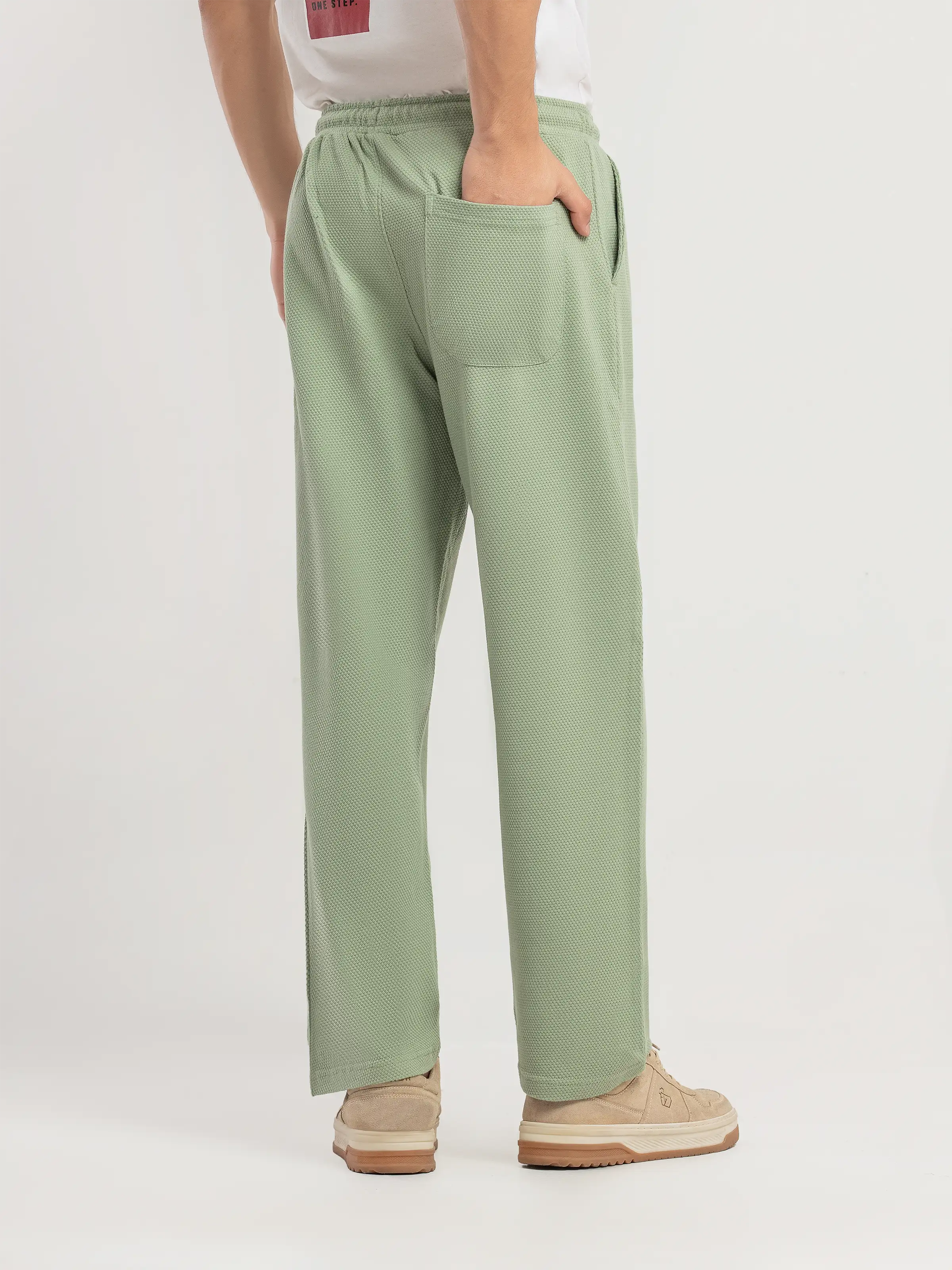 Popcorn Textured Trousers - FMBT5-072