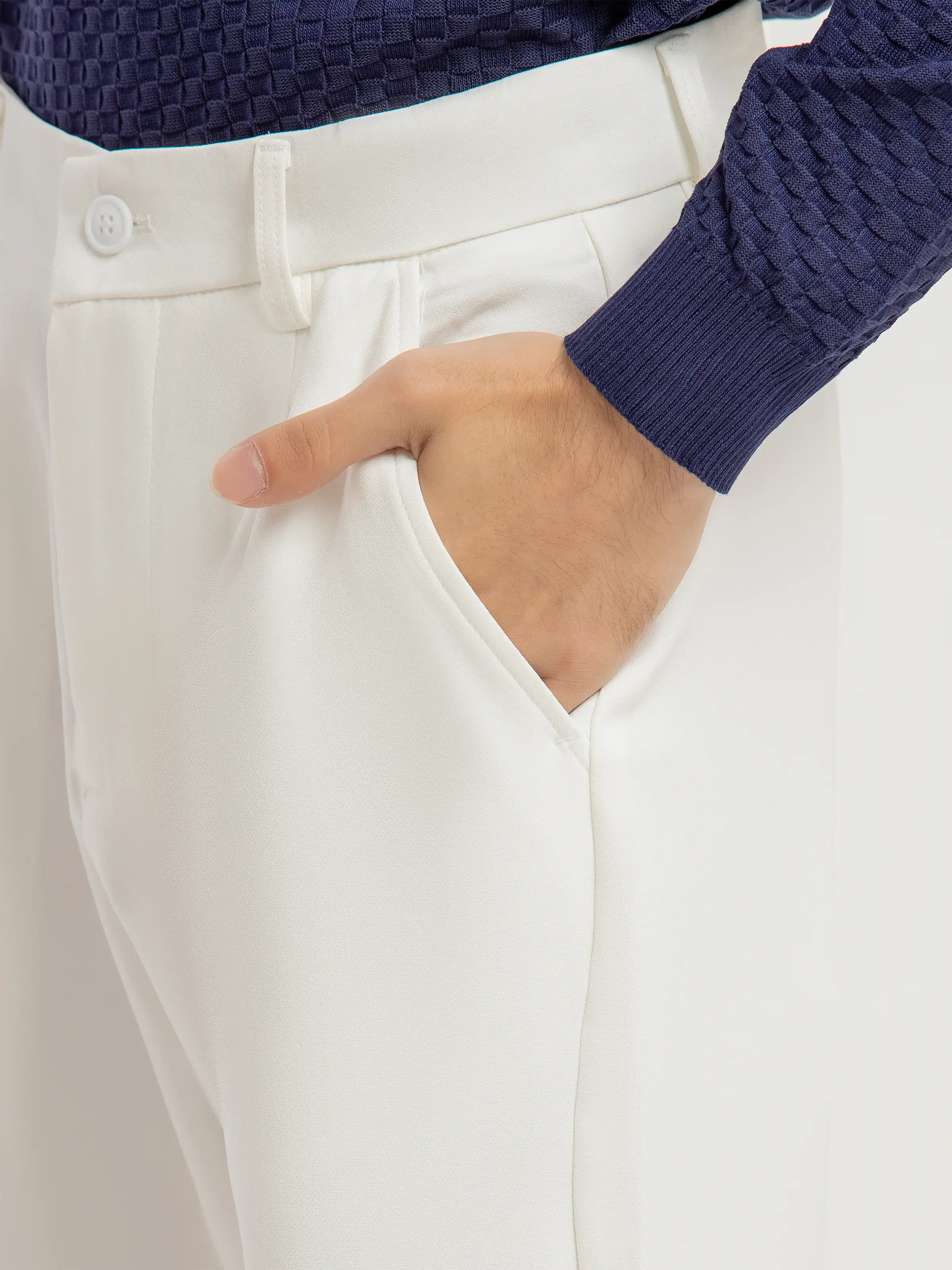 Straight Cotton Pants - FMBTK5-052