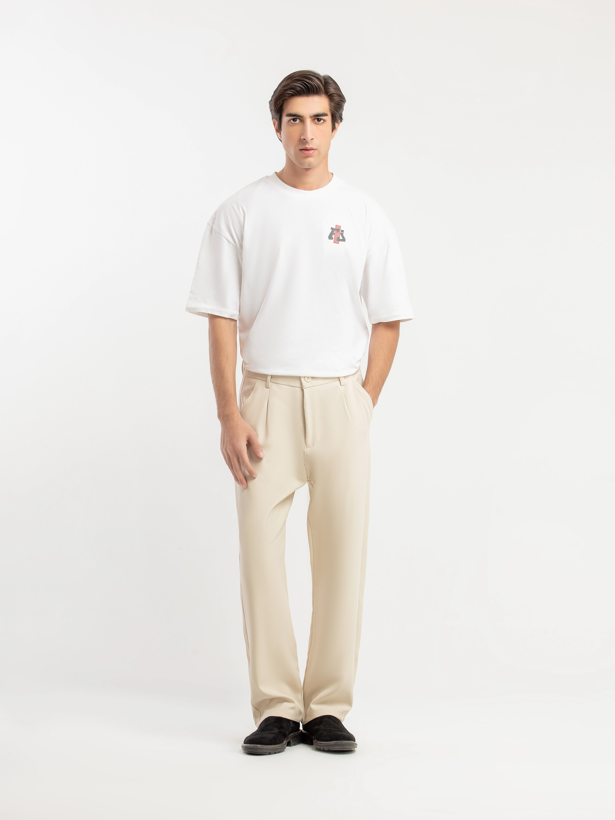 Straight Cotton Pants - FMBTK5-053