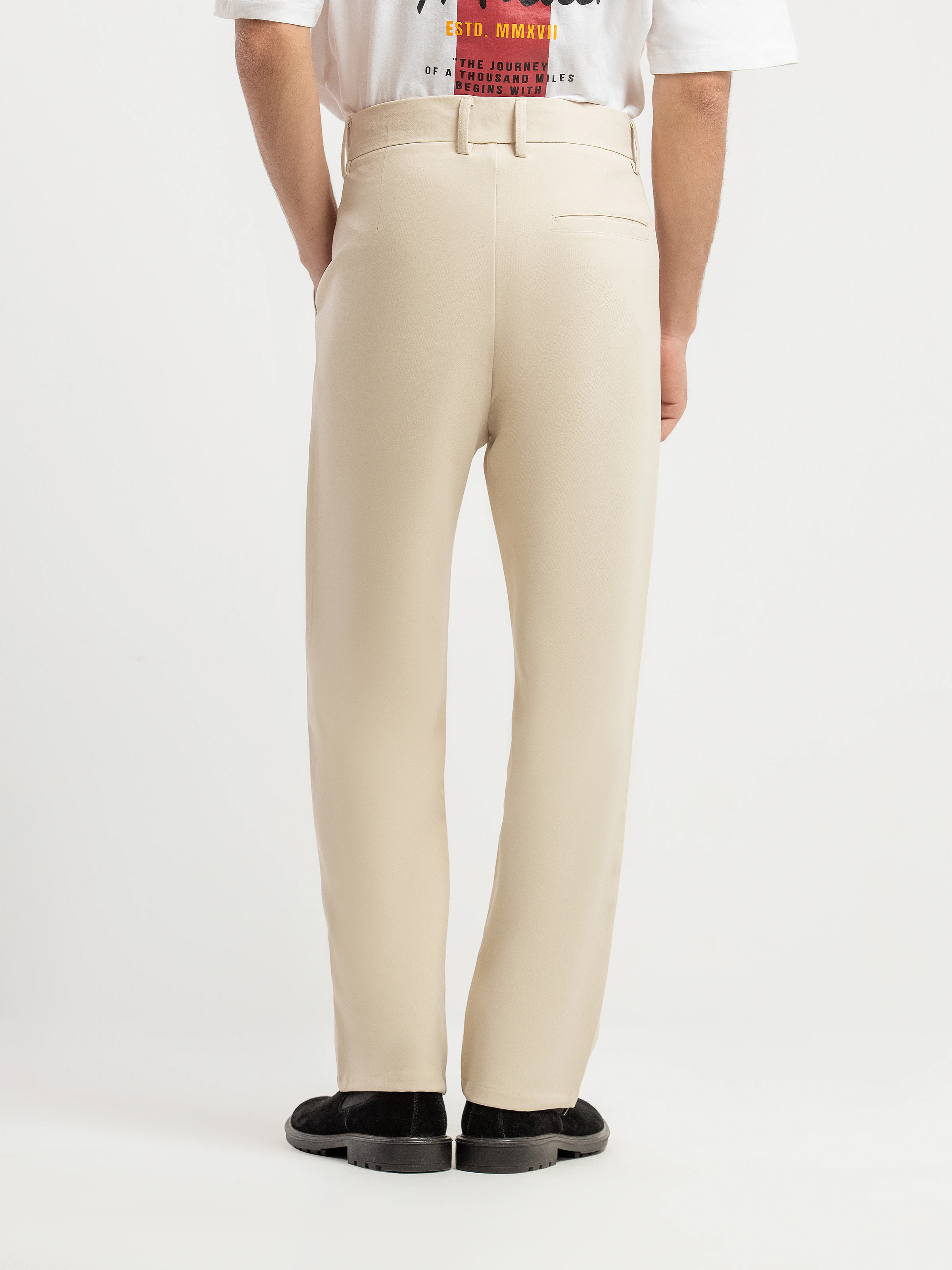 Straight Cotton Pants - FMBTK5-053