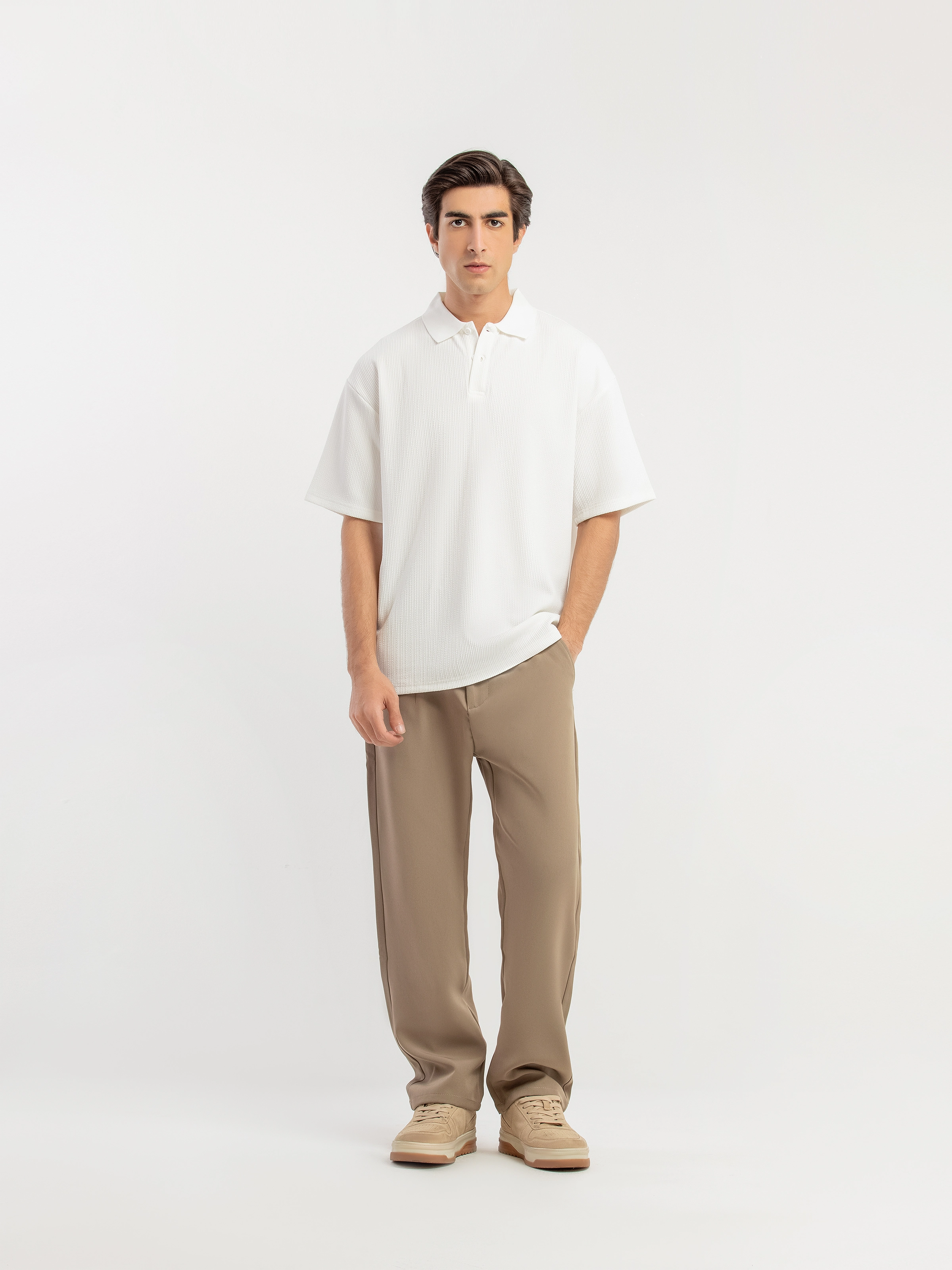 Straight Cotton Pants - FMBTK5-054