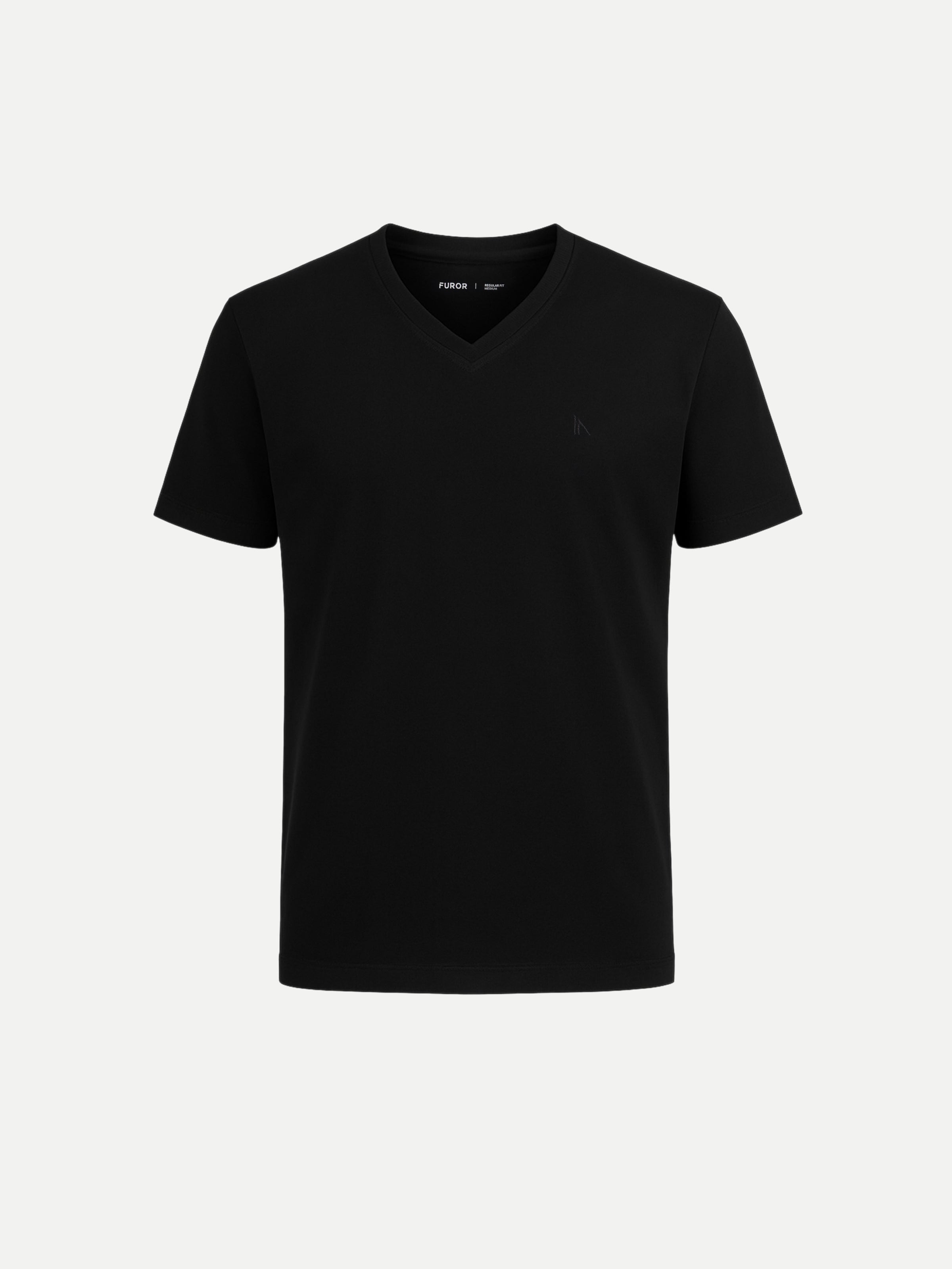 Regular Fit V-Neck Basic Tee - FMTBT5-011