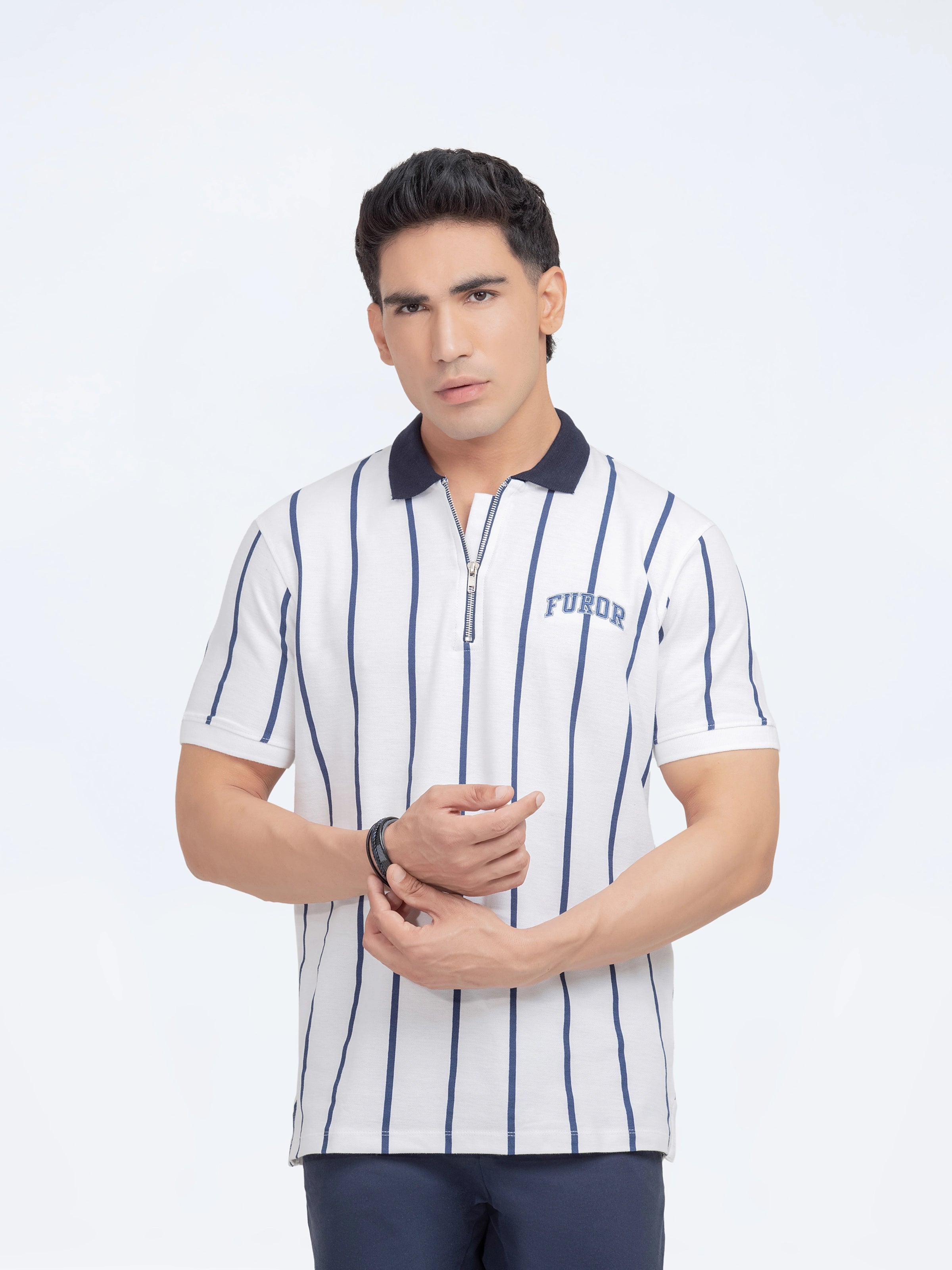 Smart Fit Striped Polo - FMTCP24-022