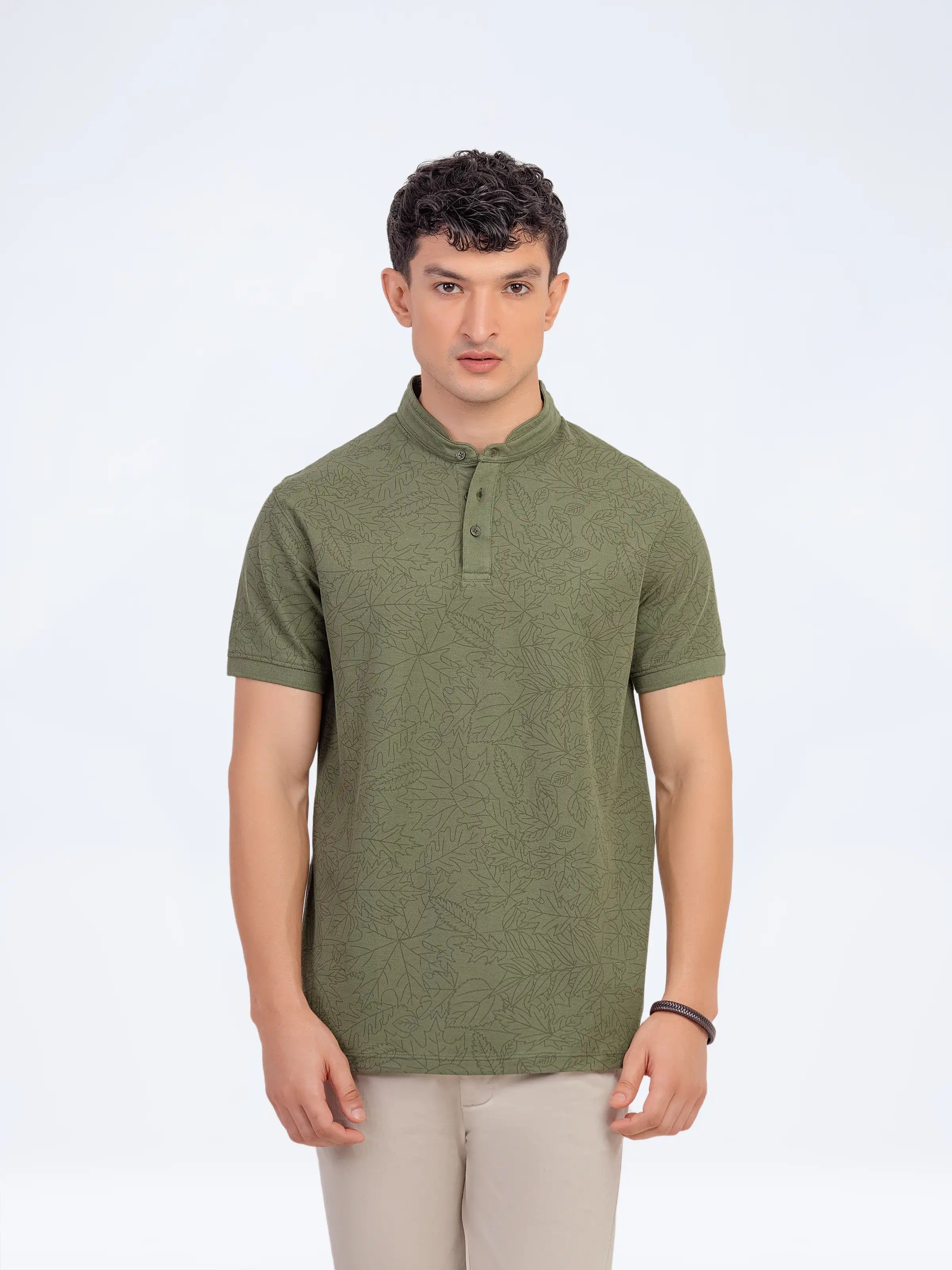 Smart Fit Mandarin Neck Polo - FMTCP5-023