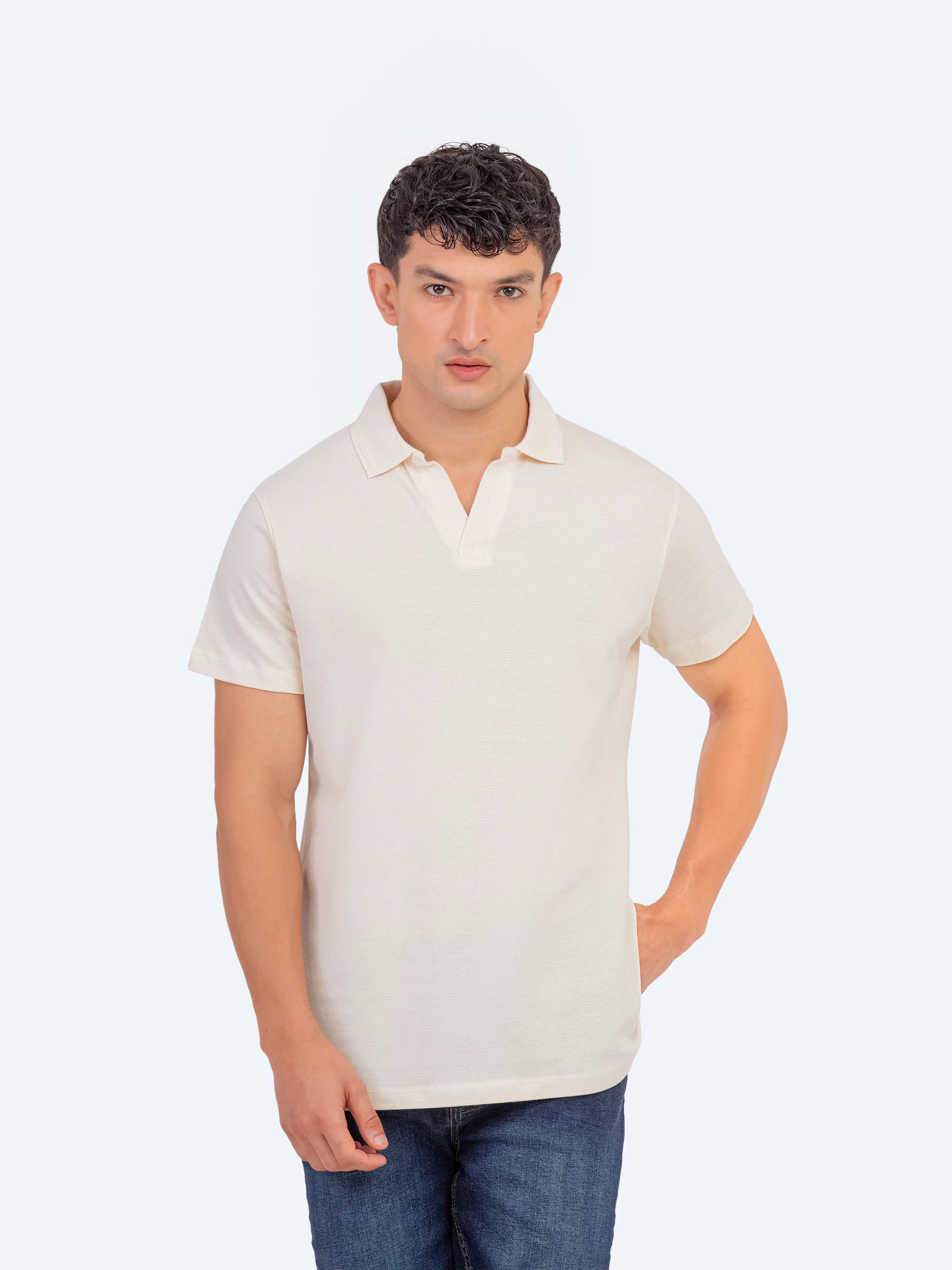 Regular Fit Johnny Collar Polo - FMTCP5-070