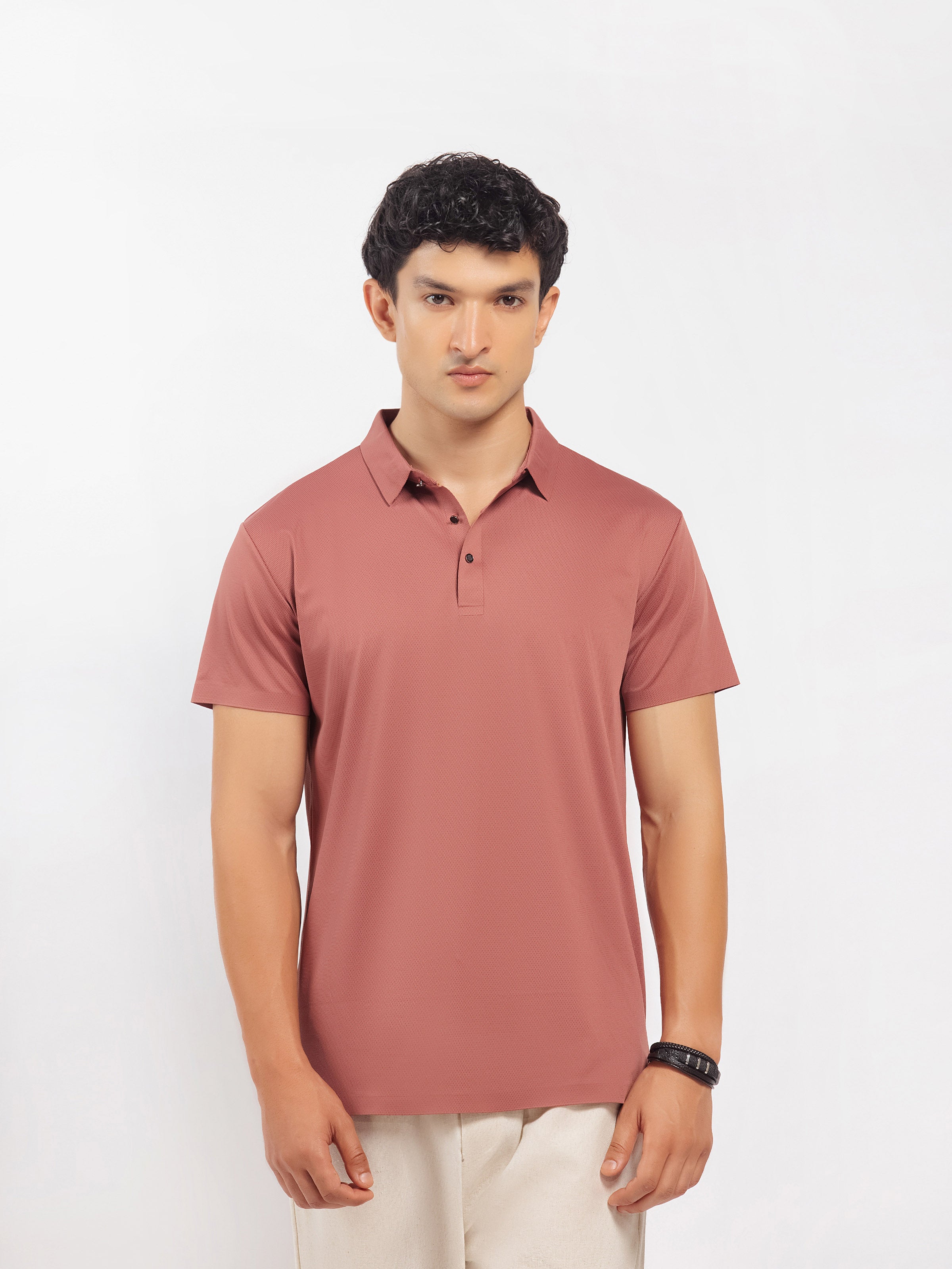 Nylon Textured Polo - FMTCP5-095