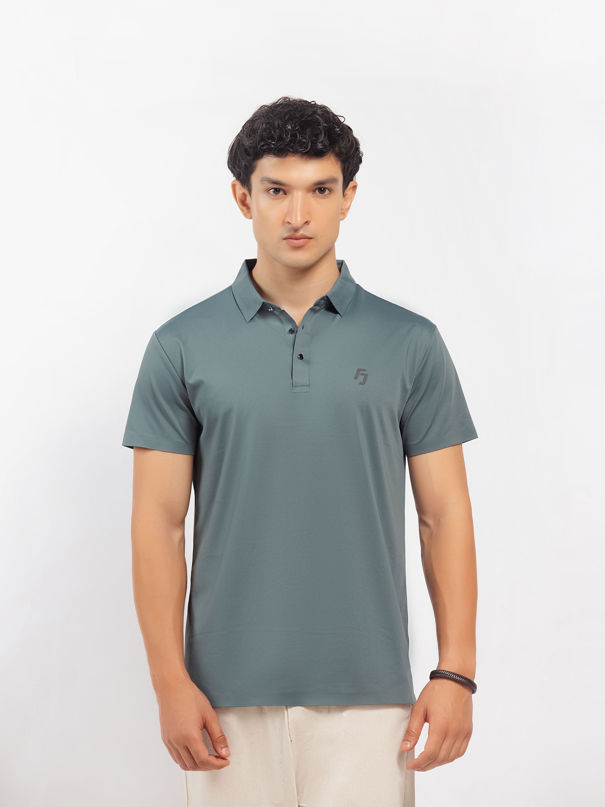 Nylon Textured Polo - FMTCP5-097