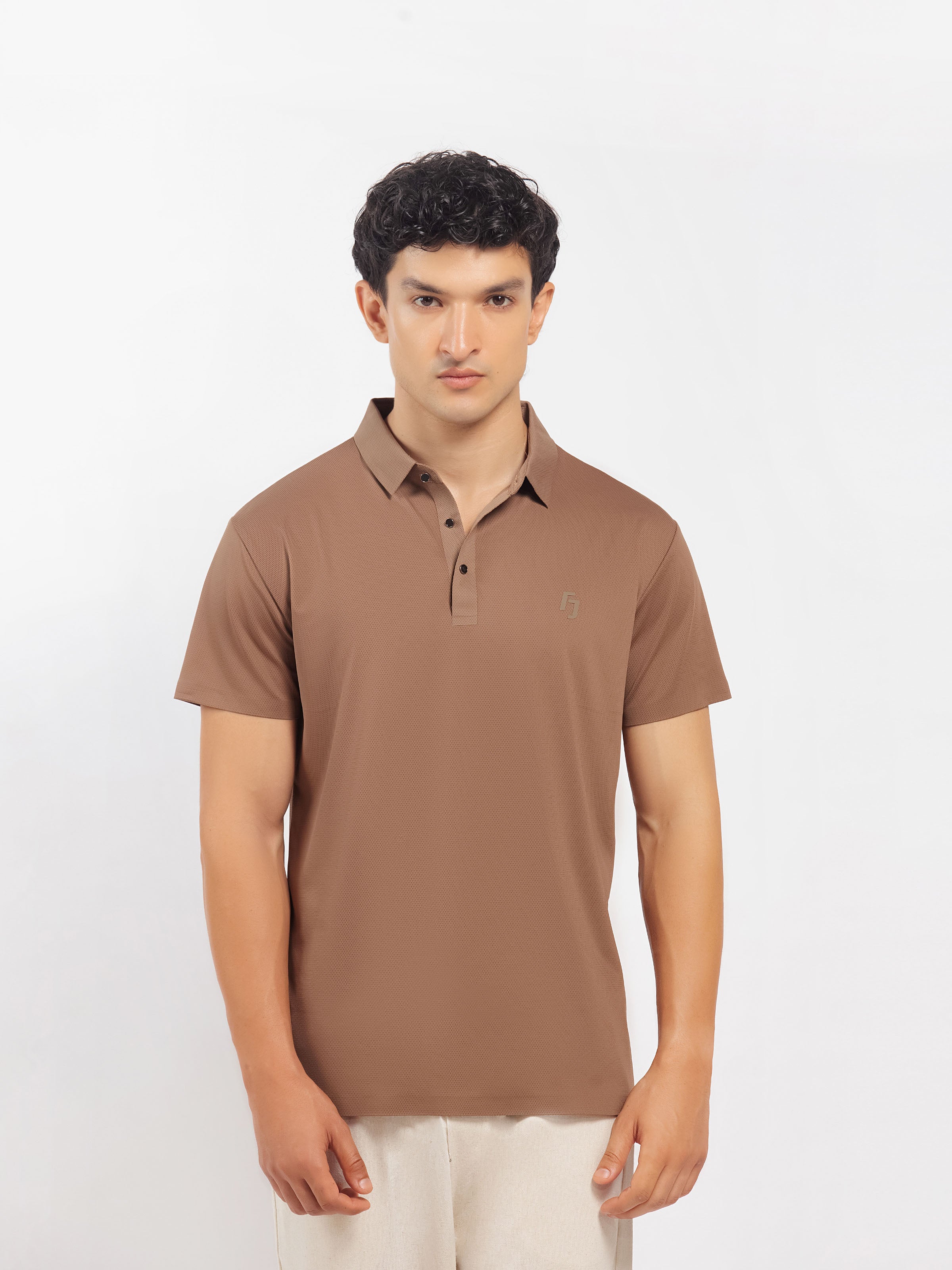 Nylon Textured Polo - FMTCP5-098