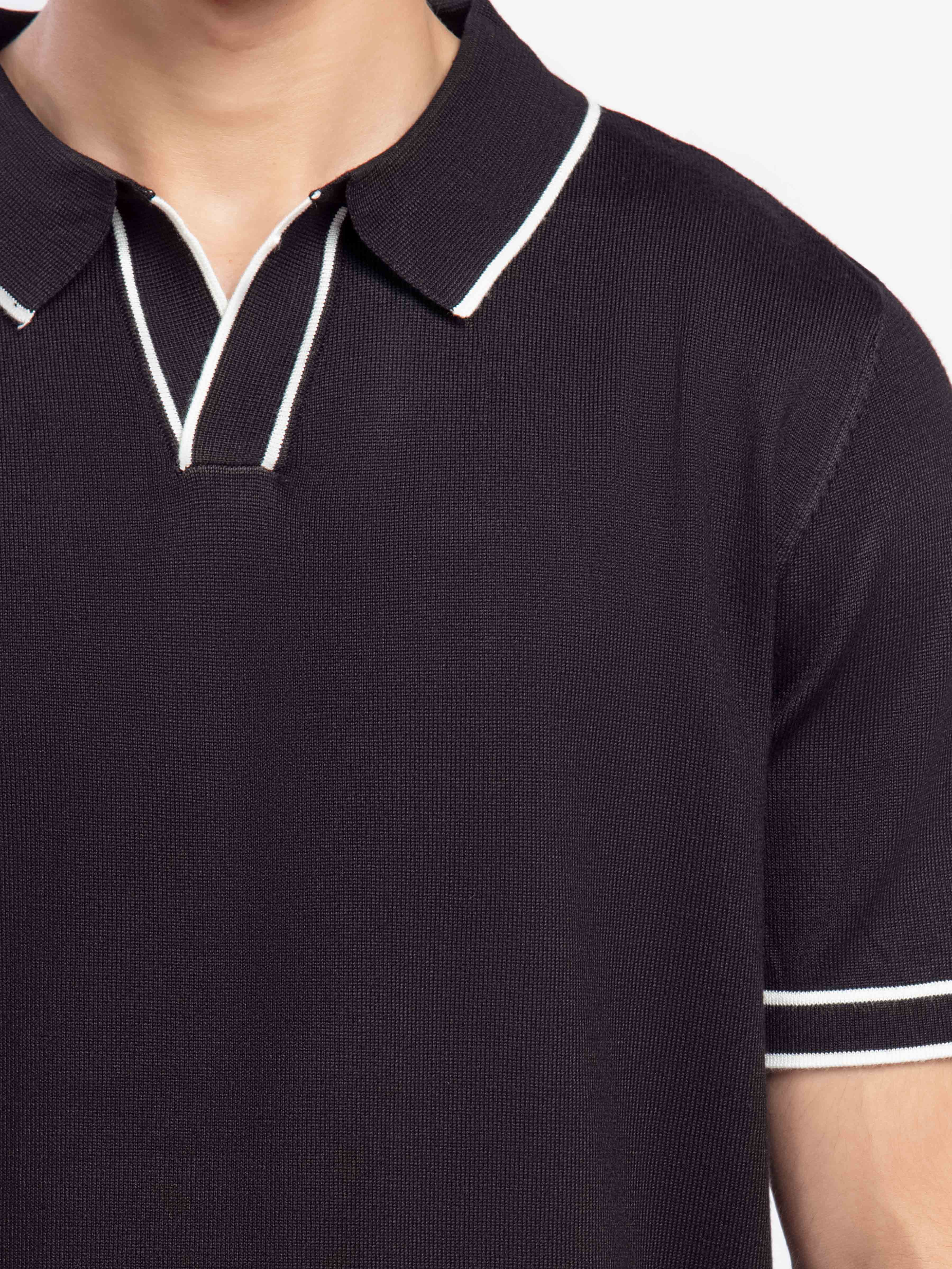 Johnny Collar Knitted Polo - FMTCP5-102