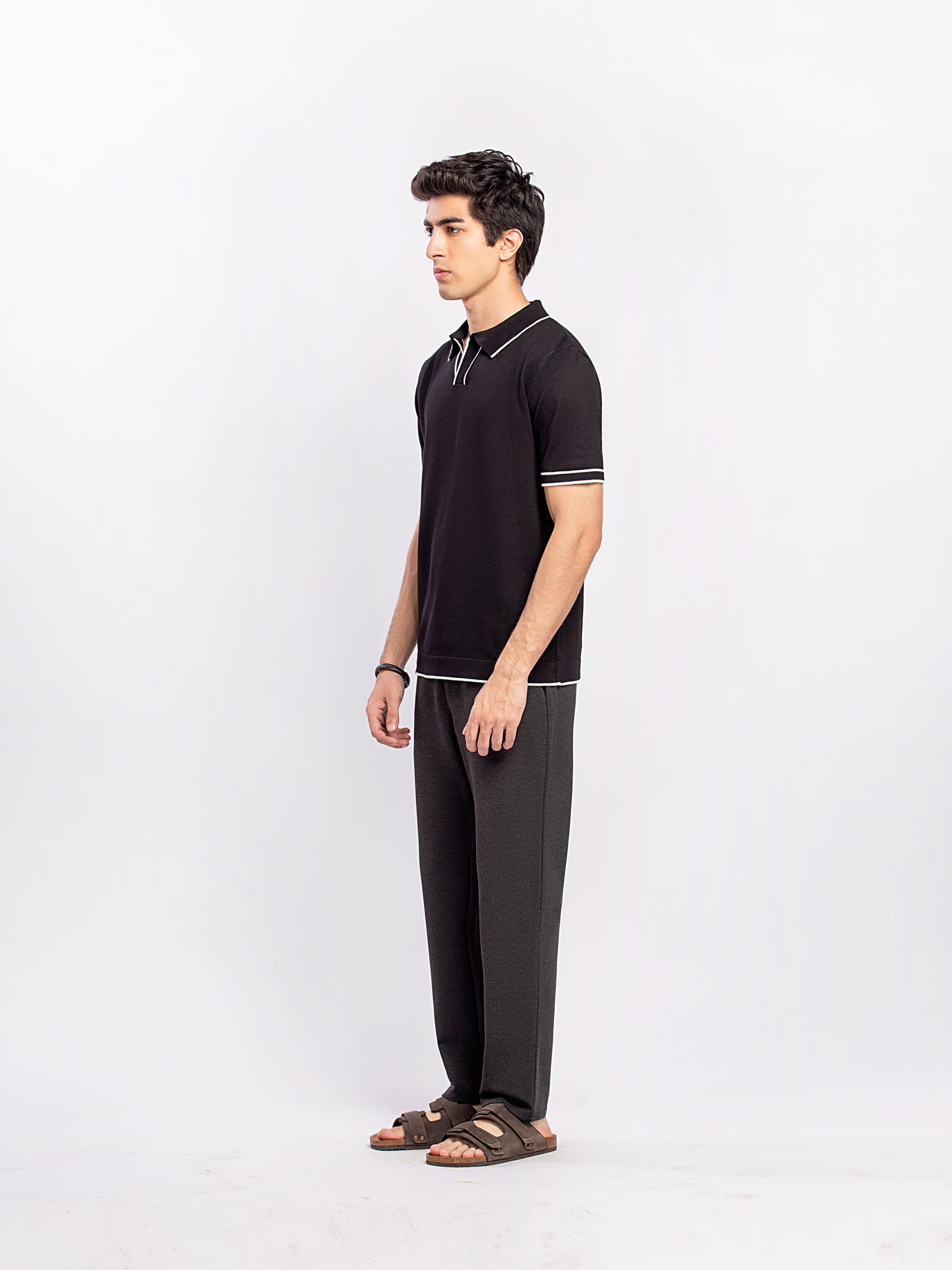 Johnny Collar Knitted Polo - FMTCP5-102