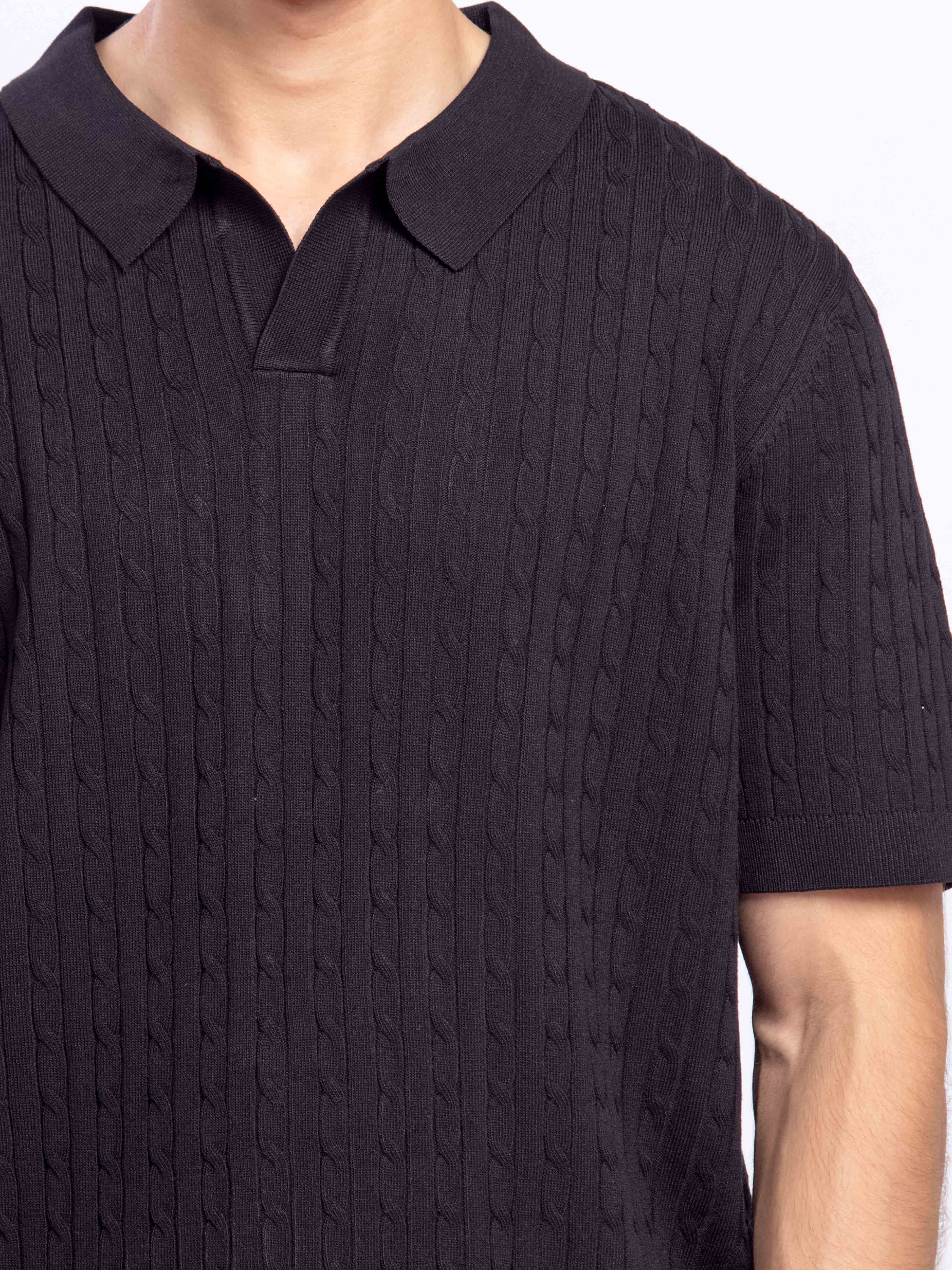 Johnny Collar Knitted Polo - FMTCP5-104