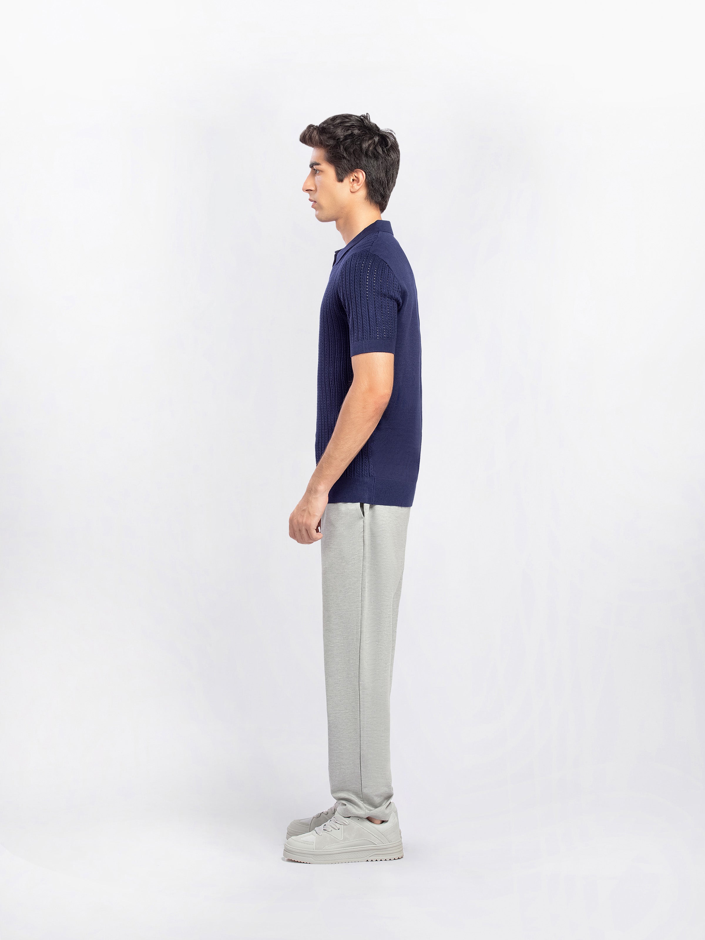 Johnny Collar Knitted Polo - FMTCP5-177