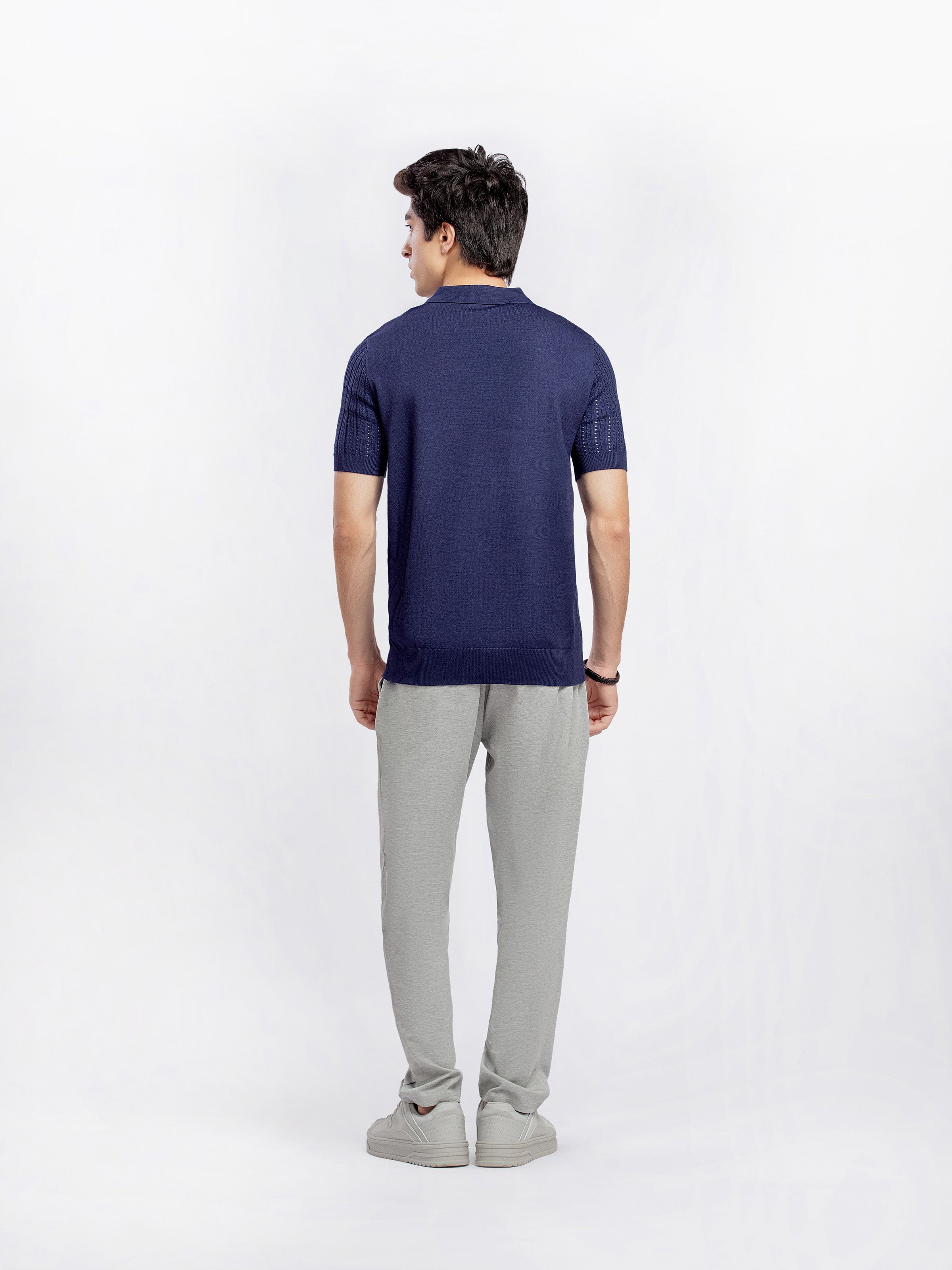 Johnny Collar Knitted Polo - FMTCP5-177