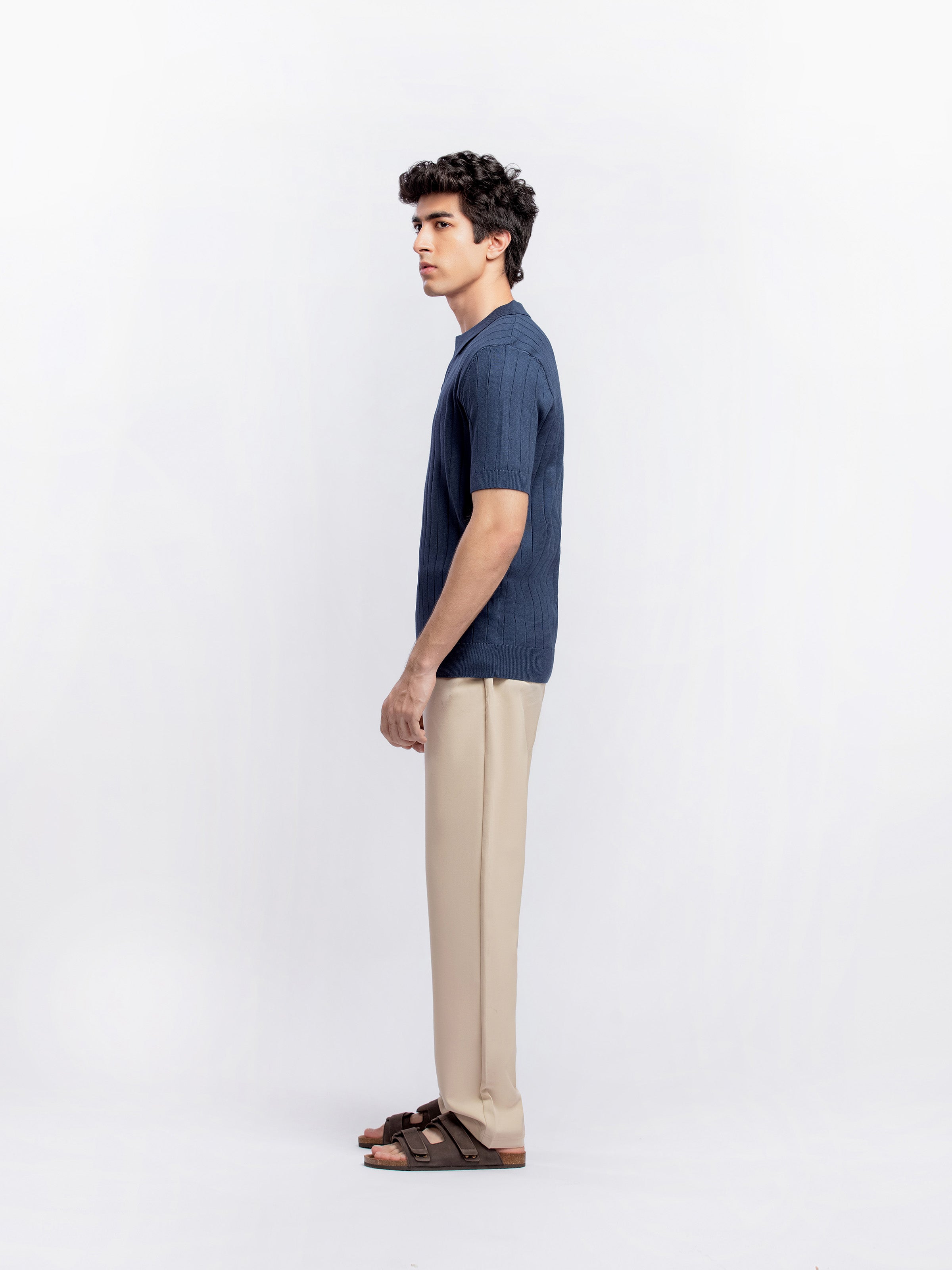 Johnny Collar Knitted Polo - FMTCP5-181