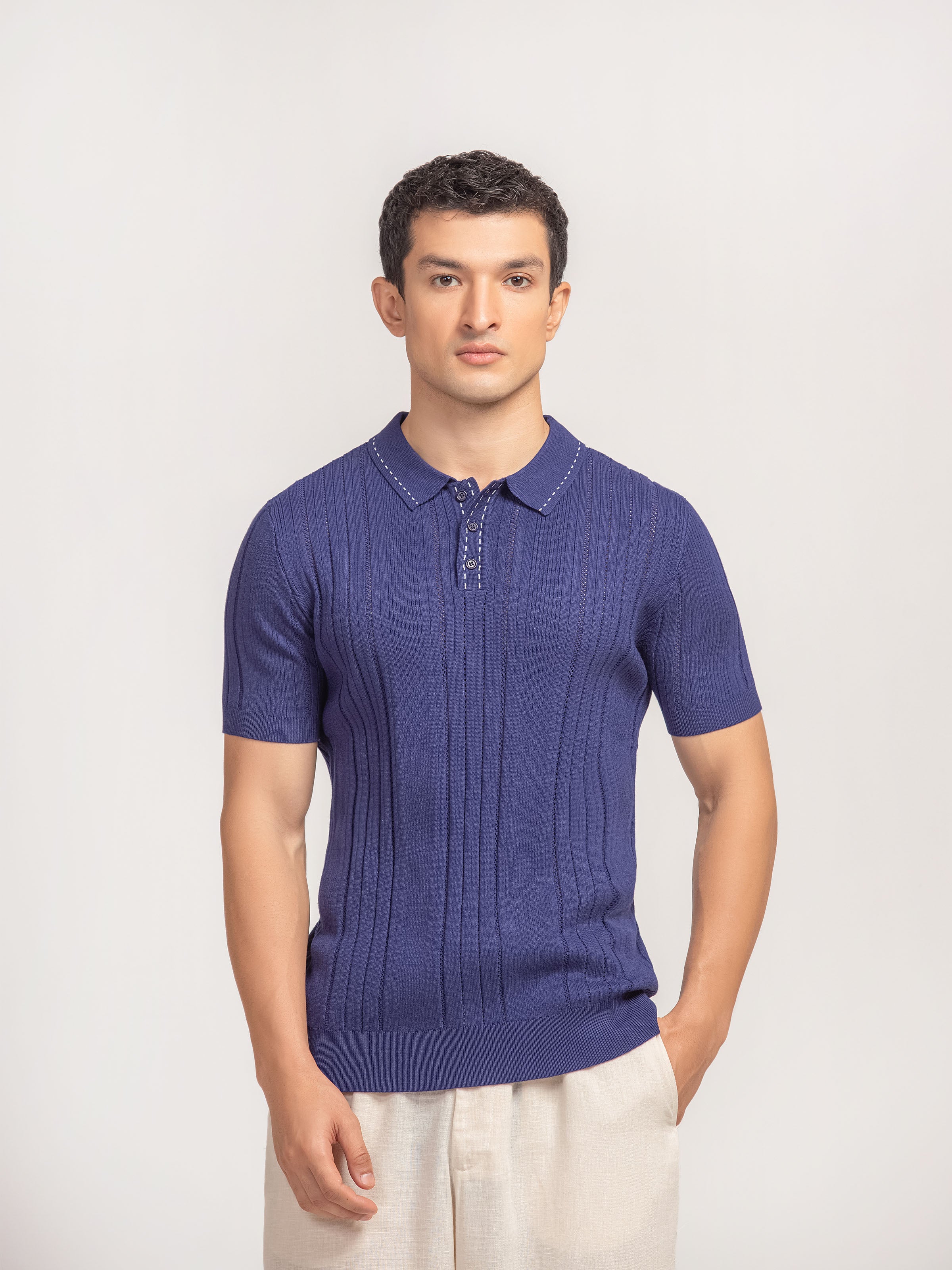 Regular Fit Knitted Polo - FMTCP5-203