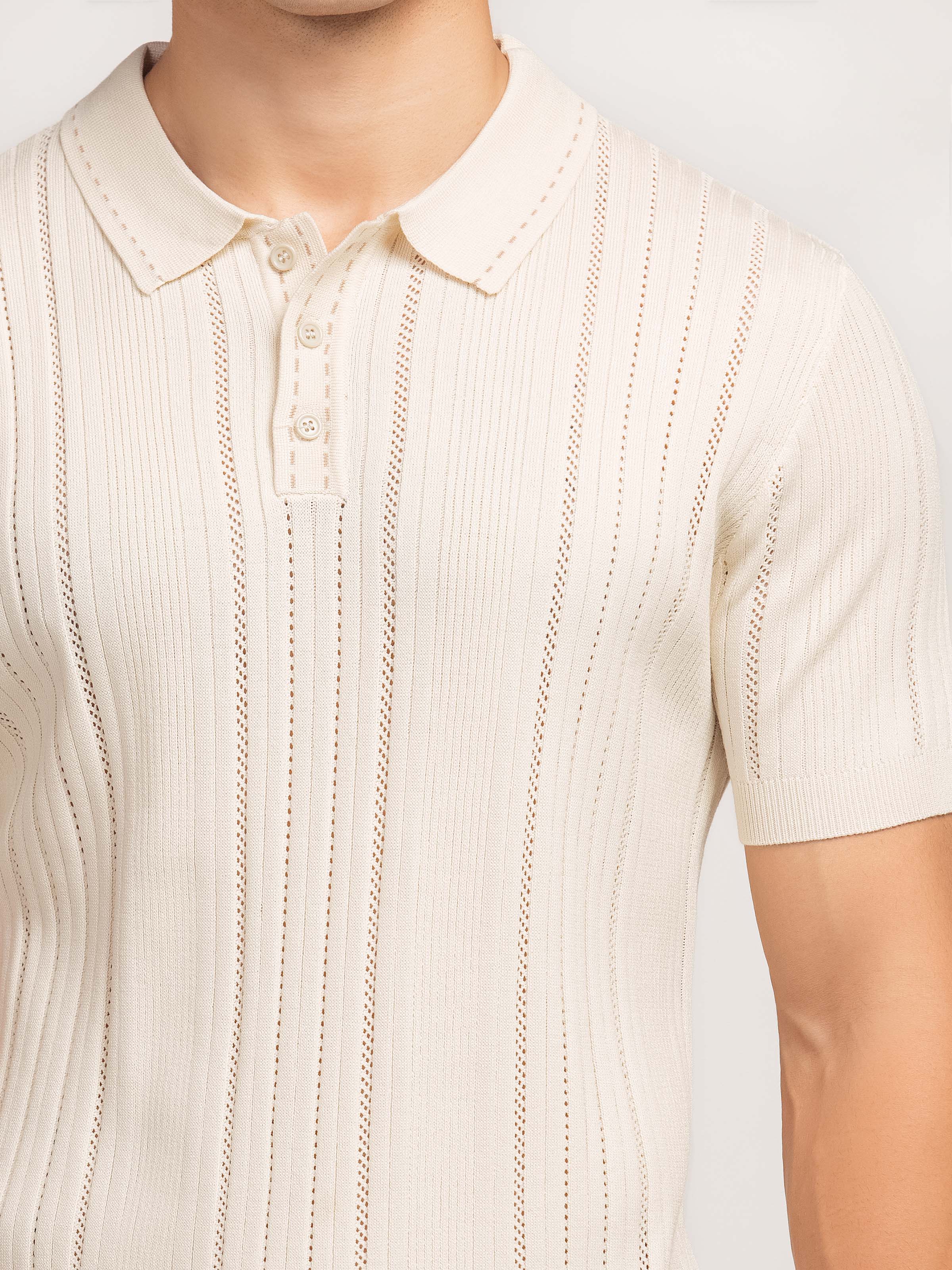 Regular Fit Knitted Polo - FMTCP5-204