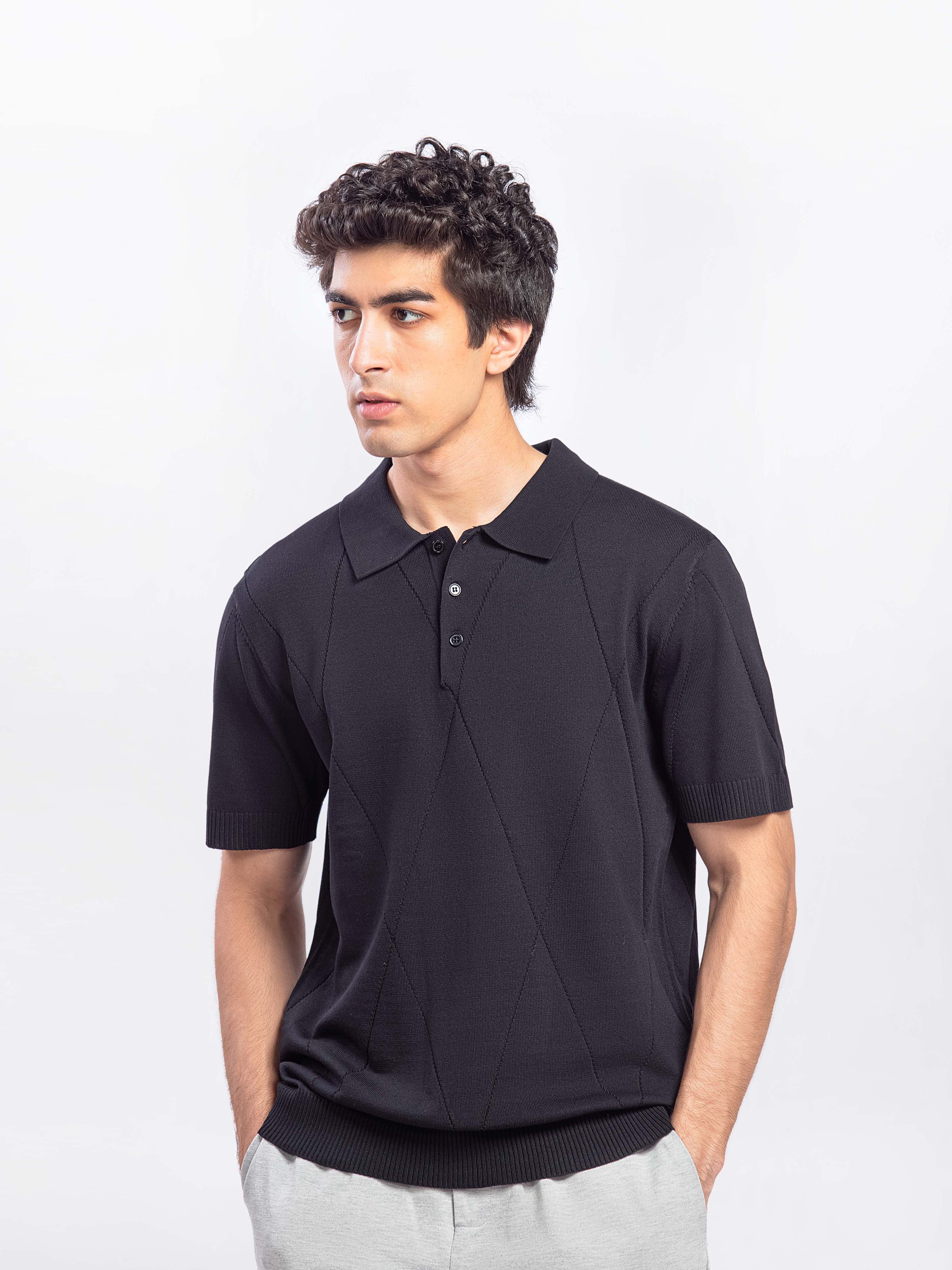 Regular Fit Knitted Polo - FMTCP5-223