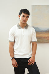 Accent Knitted Polo - FMTCP6-087