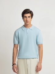 Textured Knit Polo - FMTCP6-104