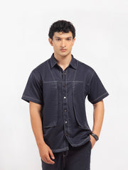 Contrast Stitch Co-ord Set Shirt