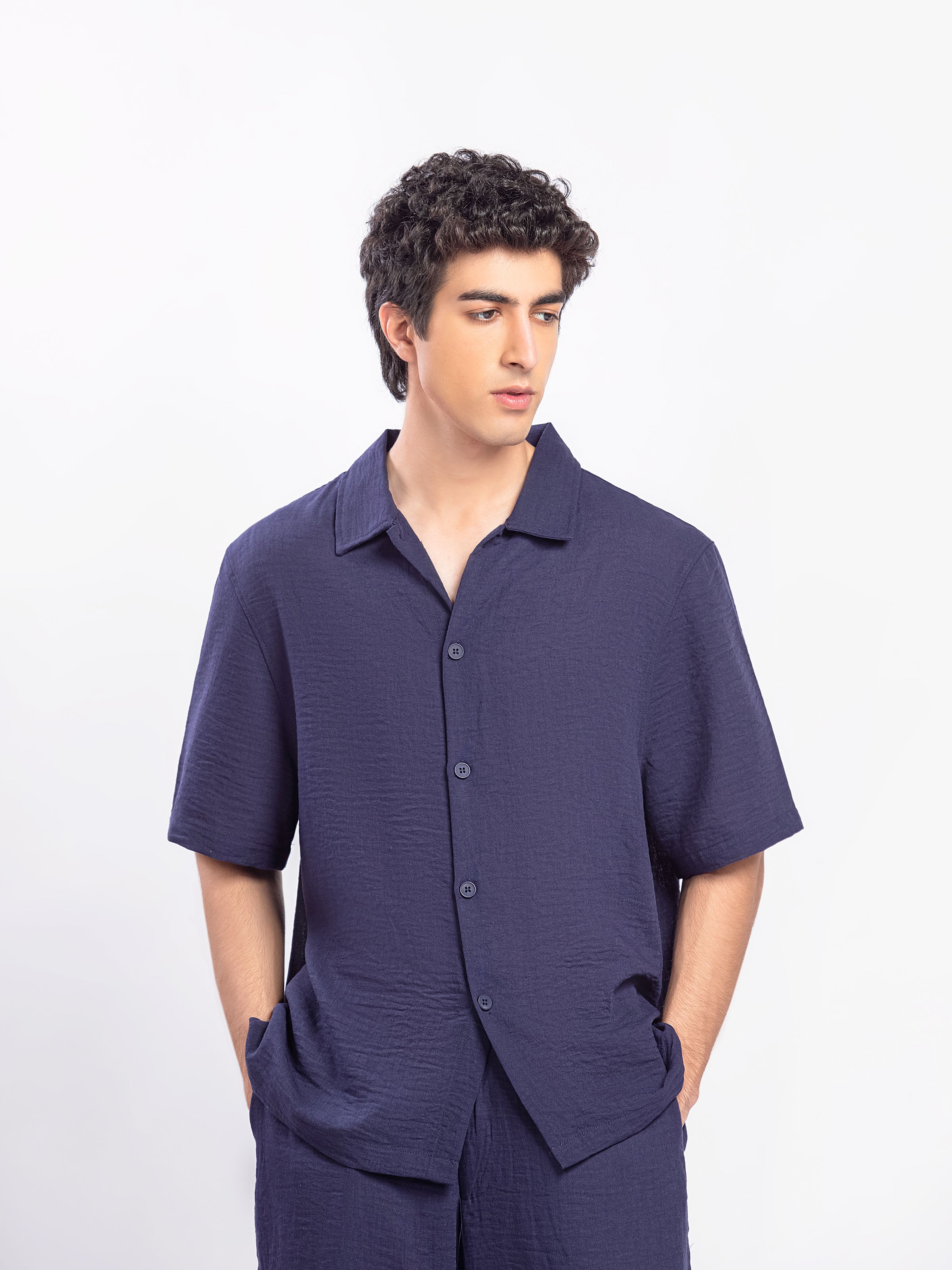 Regular Fit Co-ord Set Shirt - FMTCS5-014