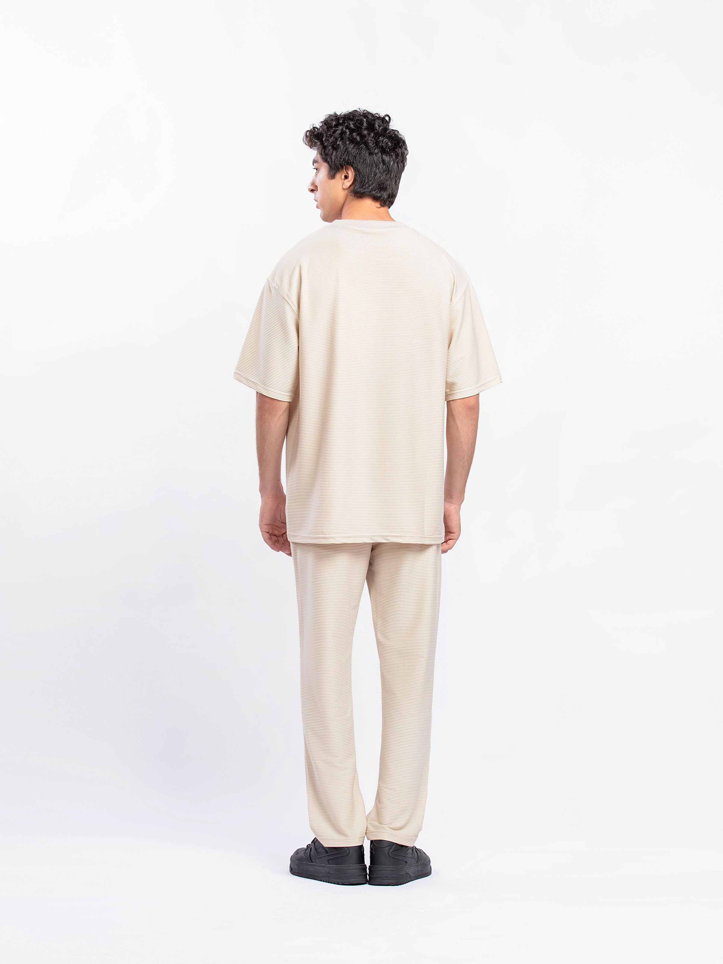 Textured Interlock Co-ord Set Tee - FMTCS5-023