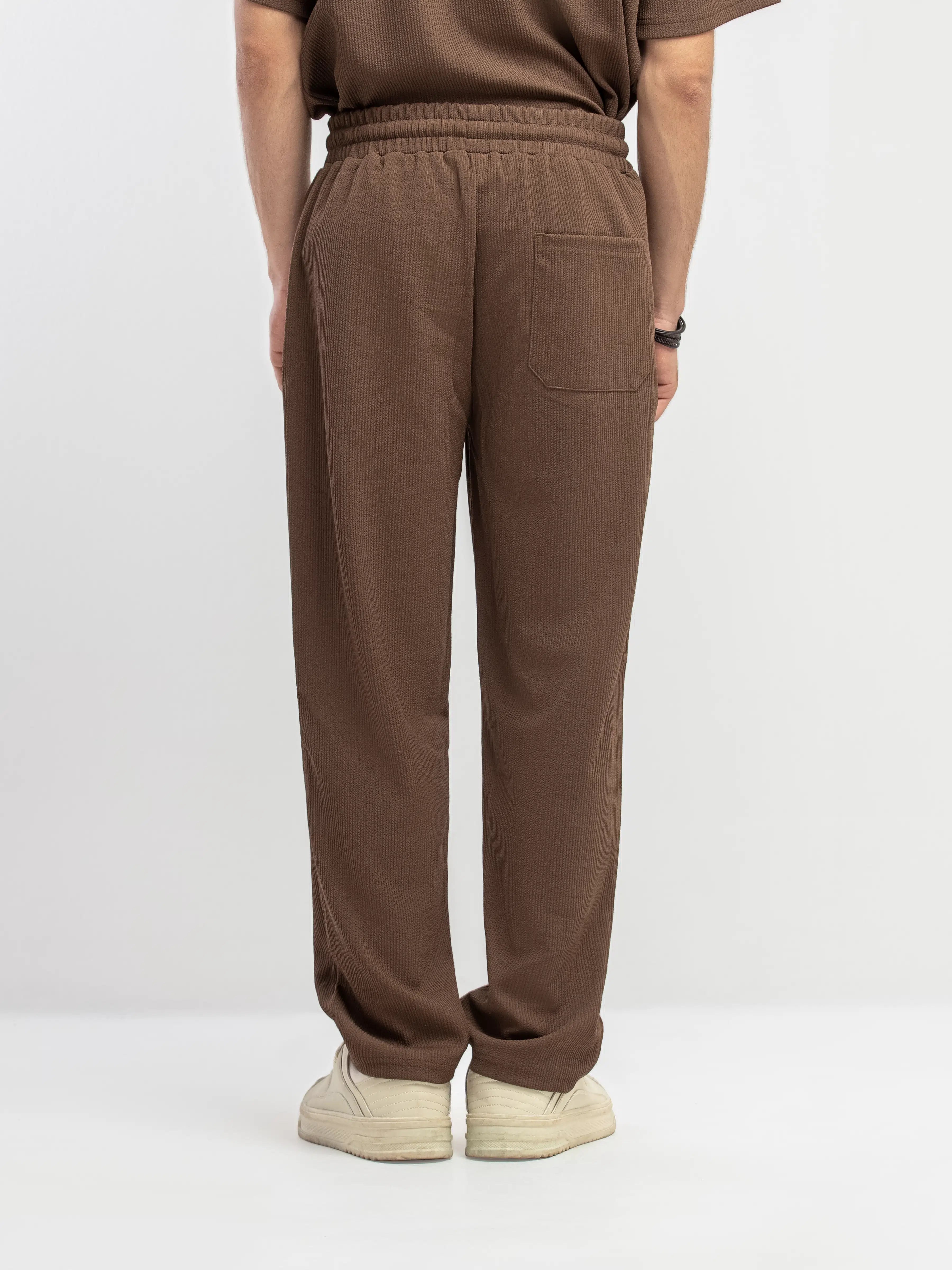 Textured Co-ord Set Trousers - FMBCS5-055