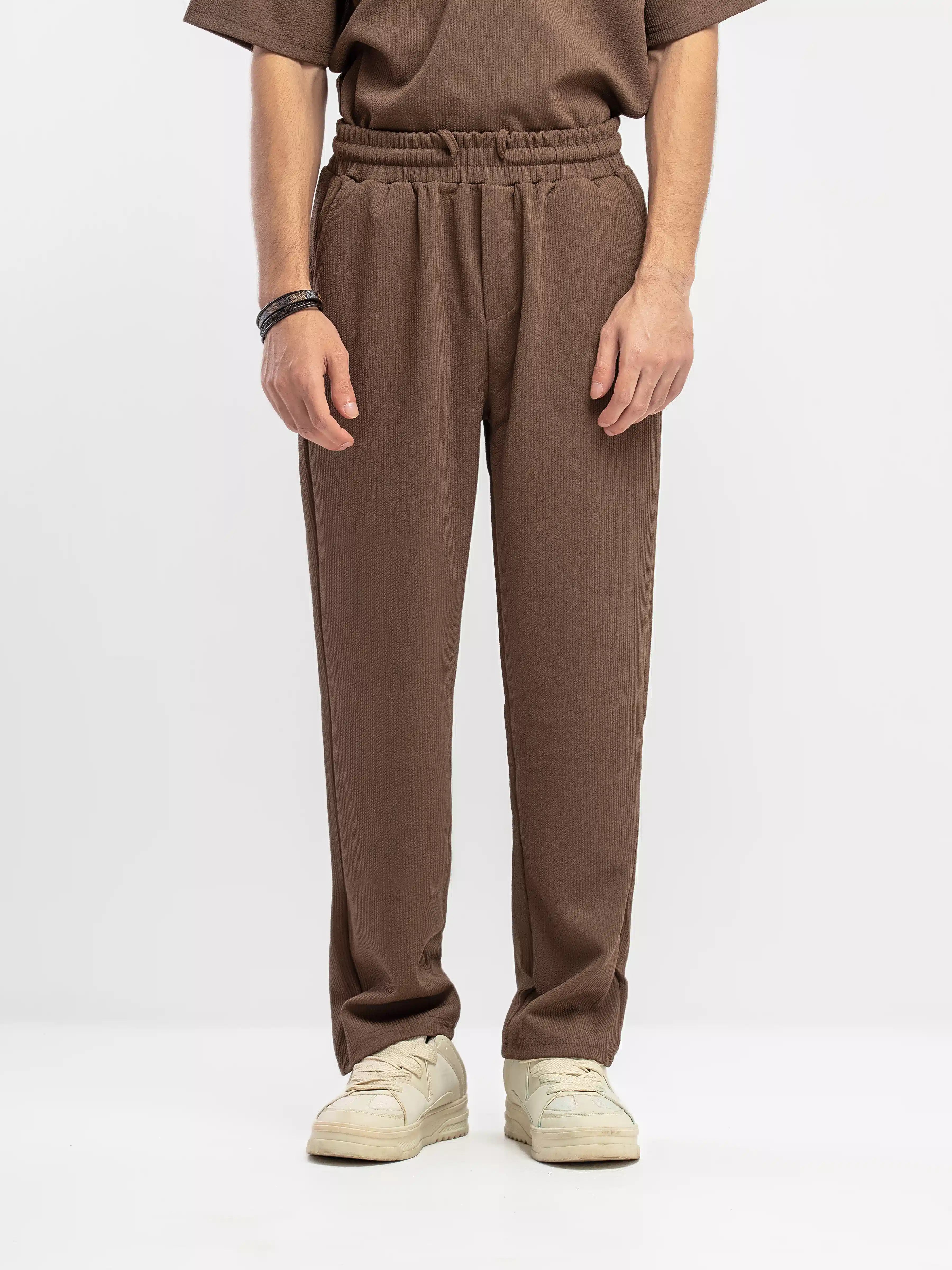 Textured Co-ord Set Trousers - FMBCS5-055