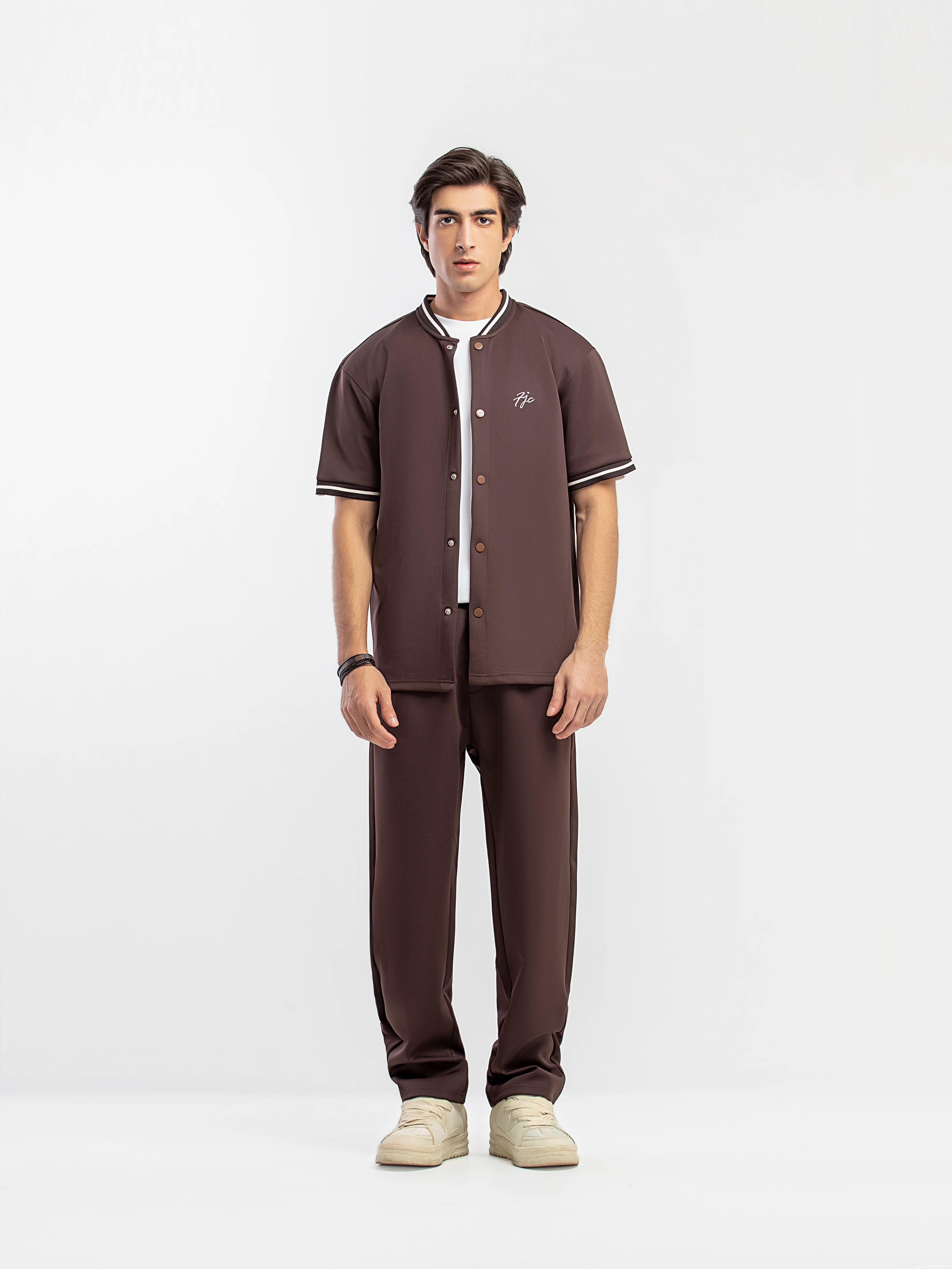 Tipped Co-ord Set Shirt - FMTCS5-071