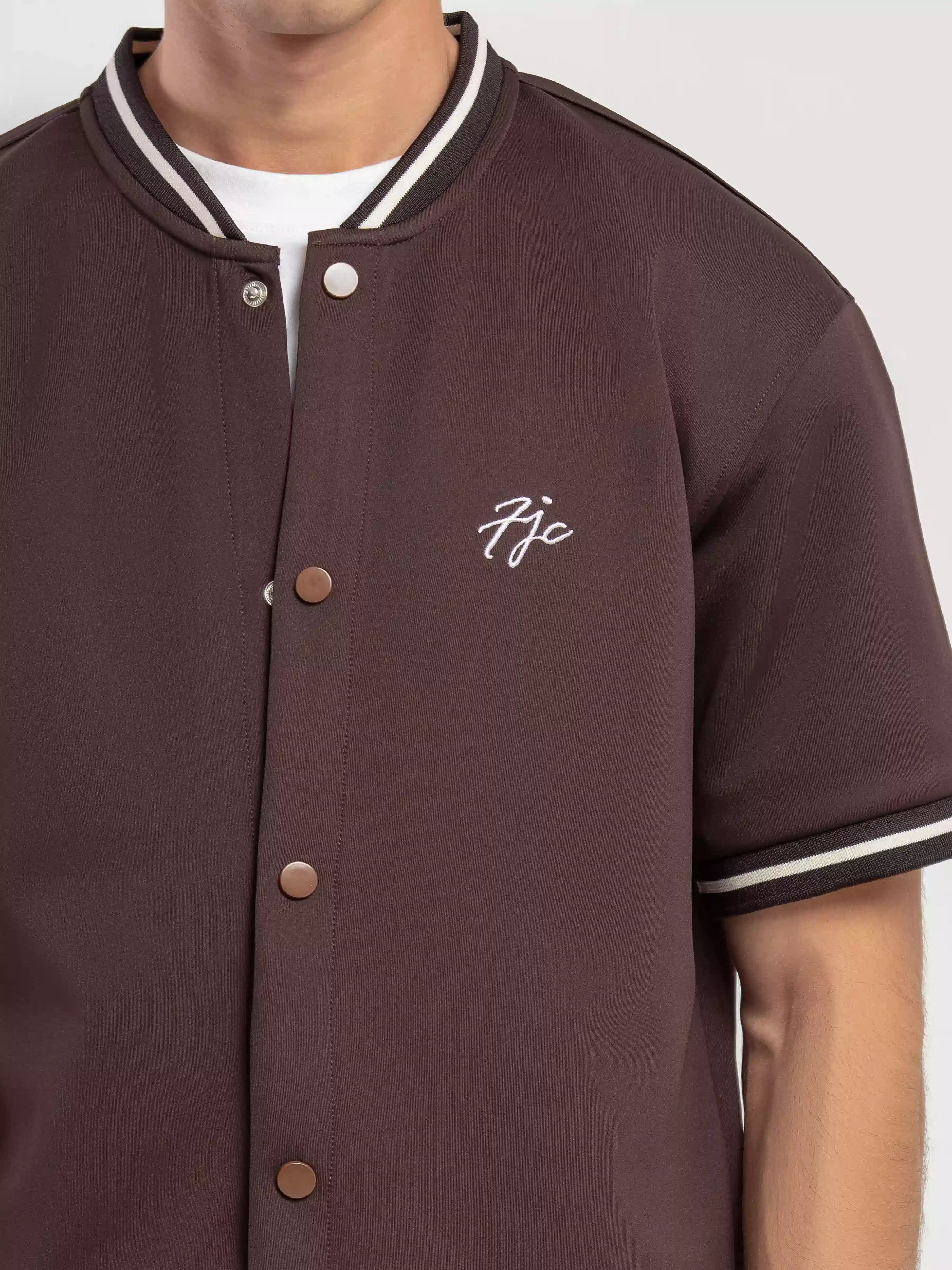 Tipped Co-ord Set Shirt - FMTCS5-071