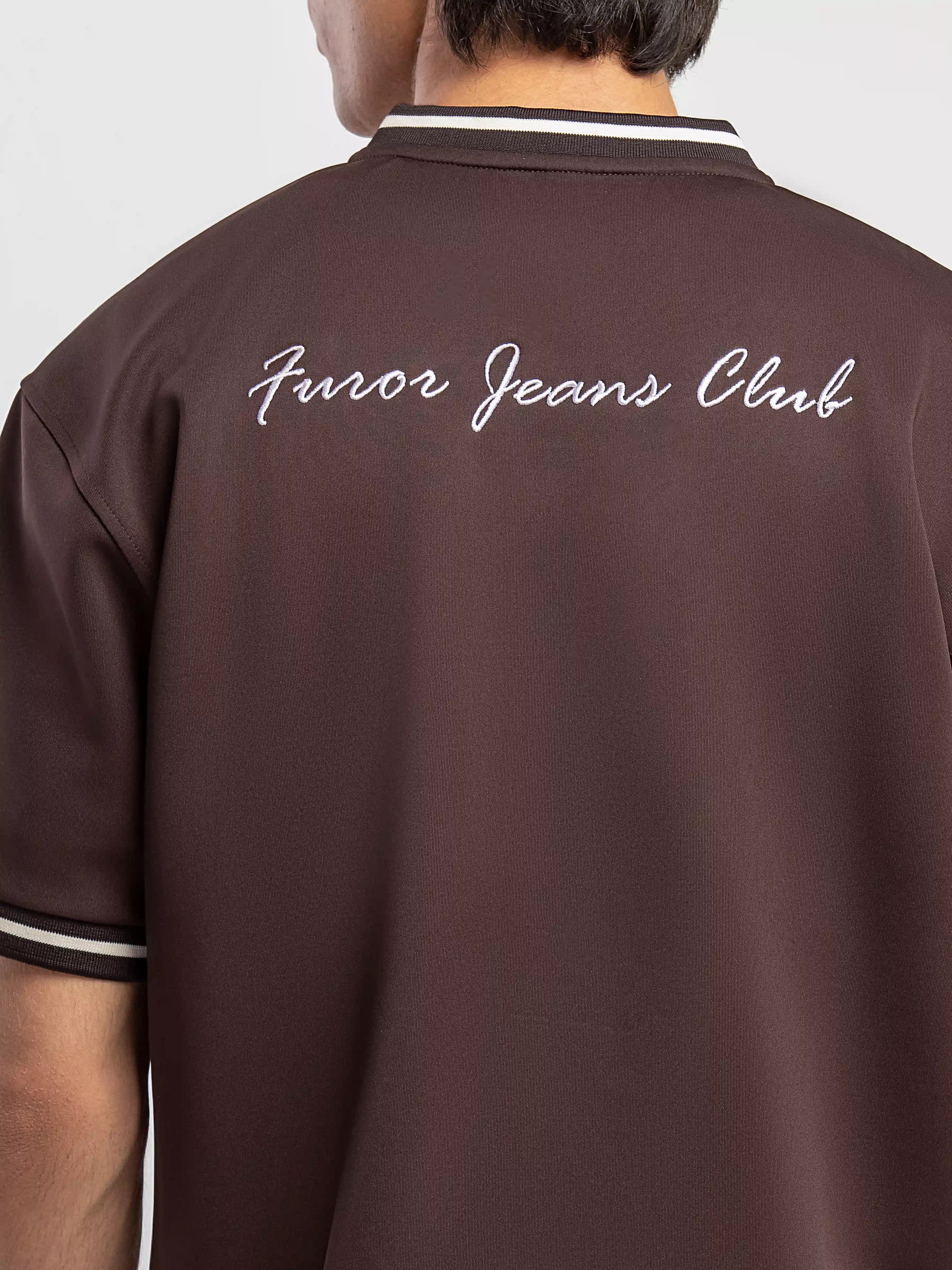 Tipped Co-ord Set Shirt - FMTCS5-071