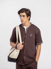 Tipped Co-ord Set Shirt - FMTCS5-071