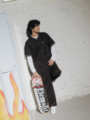 Stand Collar Co-ord Set Shirt - FMTCS5-071