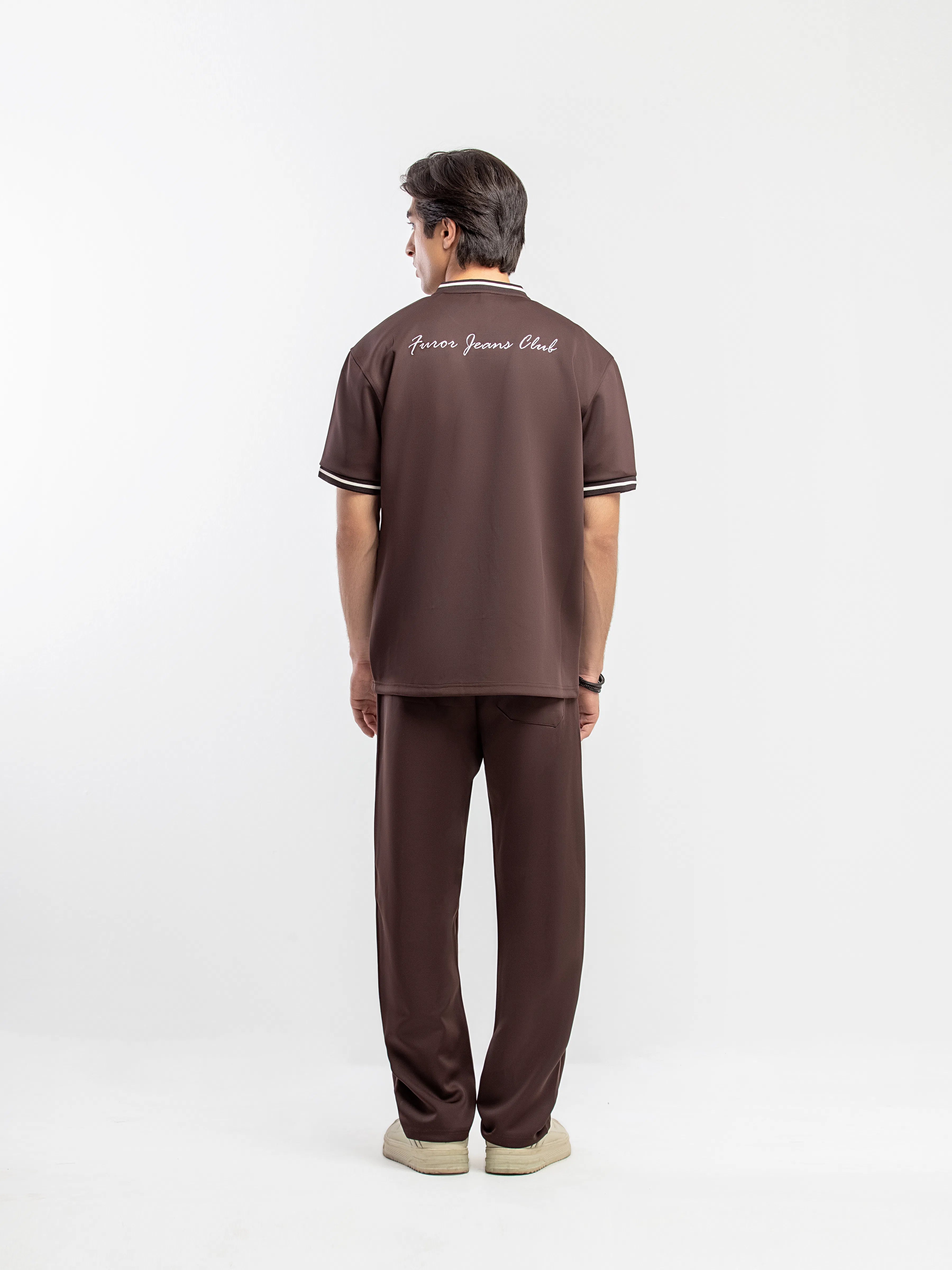 Tipped Co-ord Set Shirt - FMTCS5-071