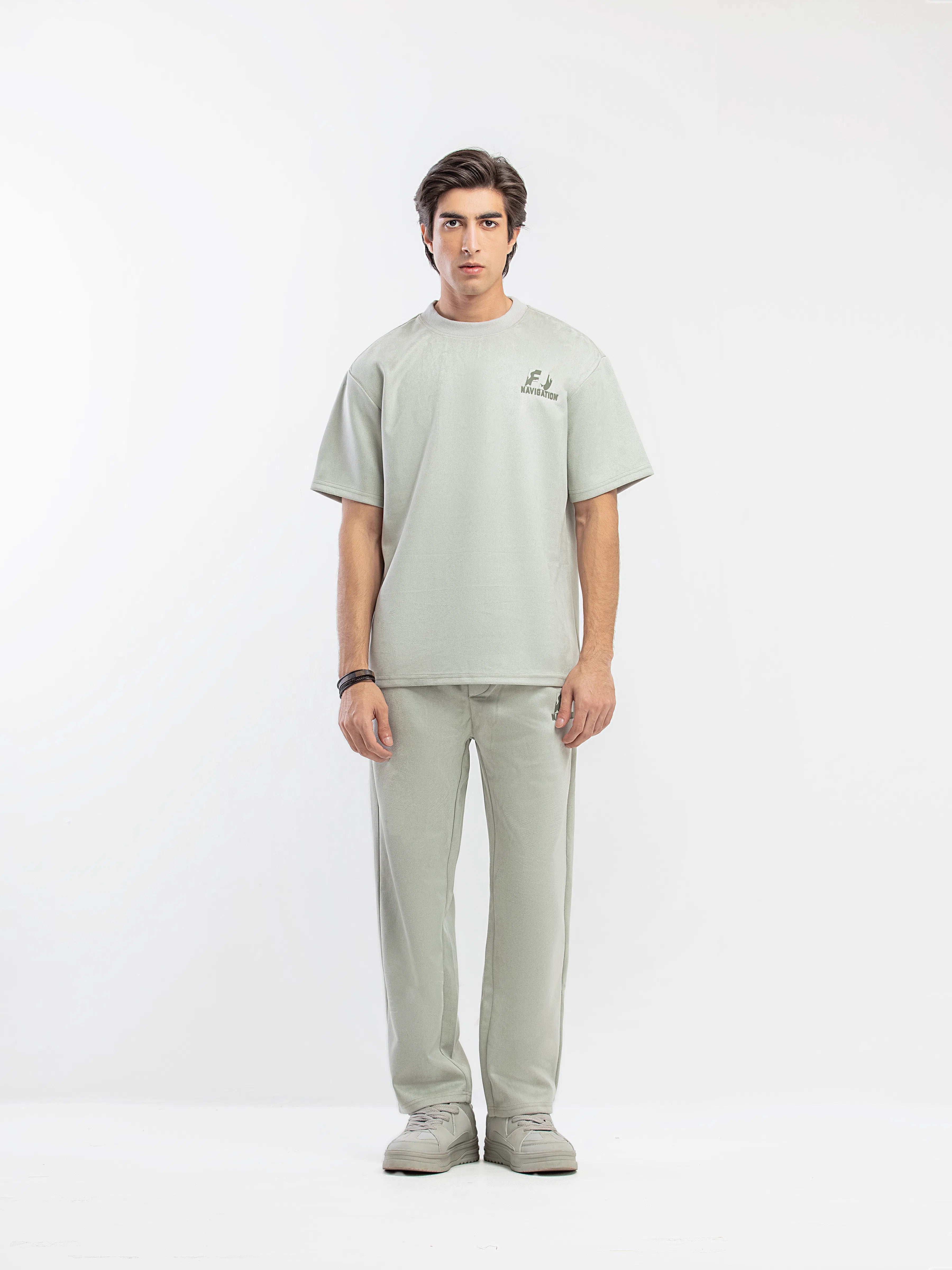 Suede Co-ord Set Tee - FMTCS5-078