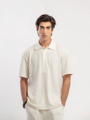 Textured Co-ord Set Polo - FMTCS5-080
