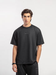 Suede Co-ord Set Emblem Tee - FMTCS5-083