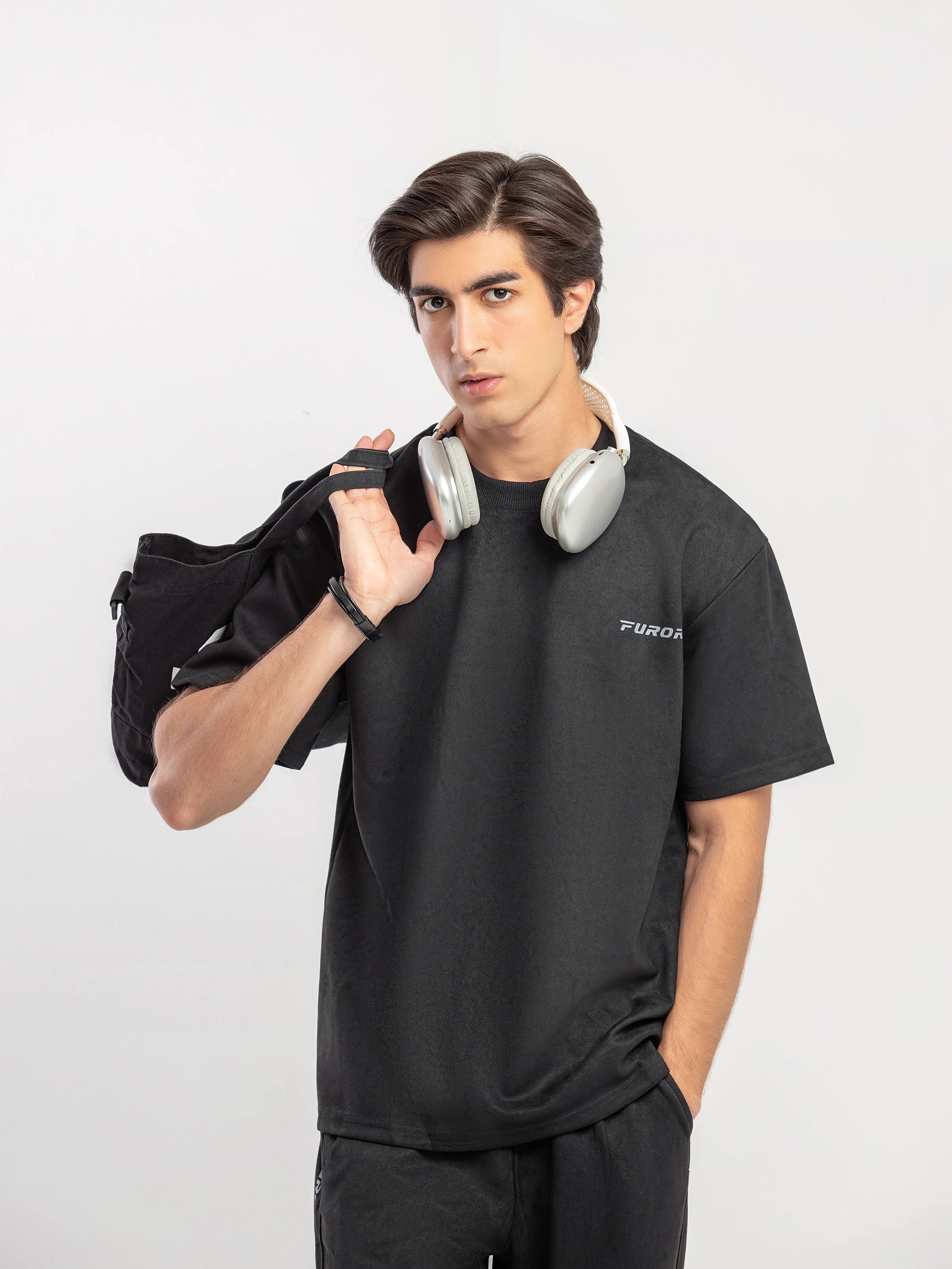 Suede Co-ord Set Tee - FMTCS5-084