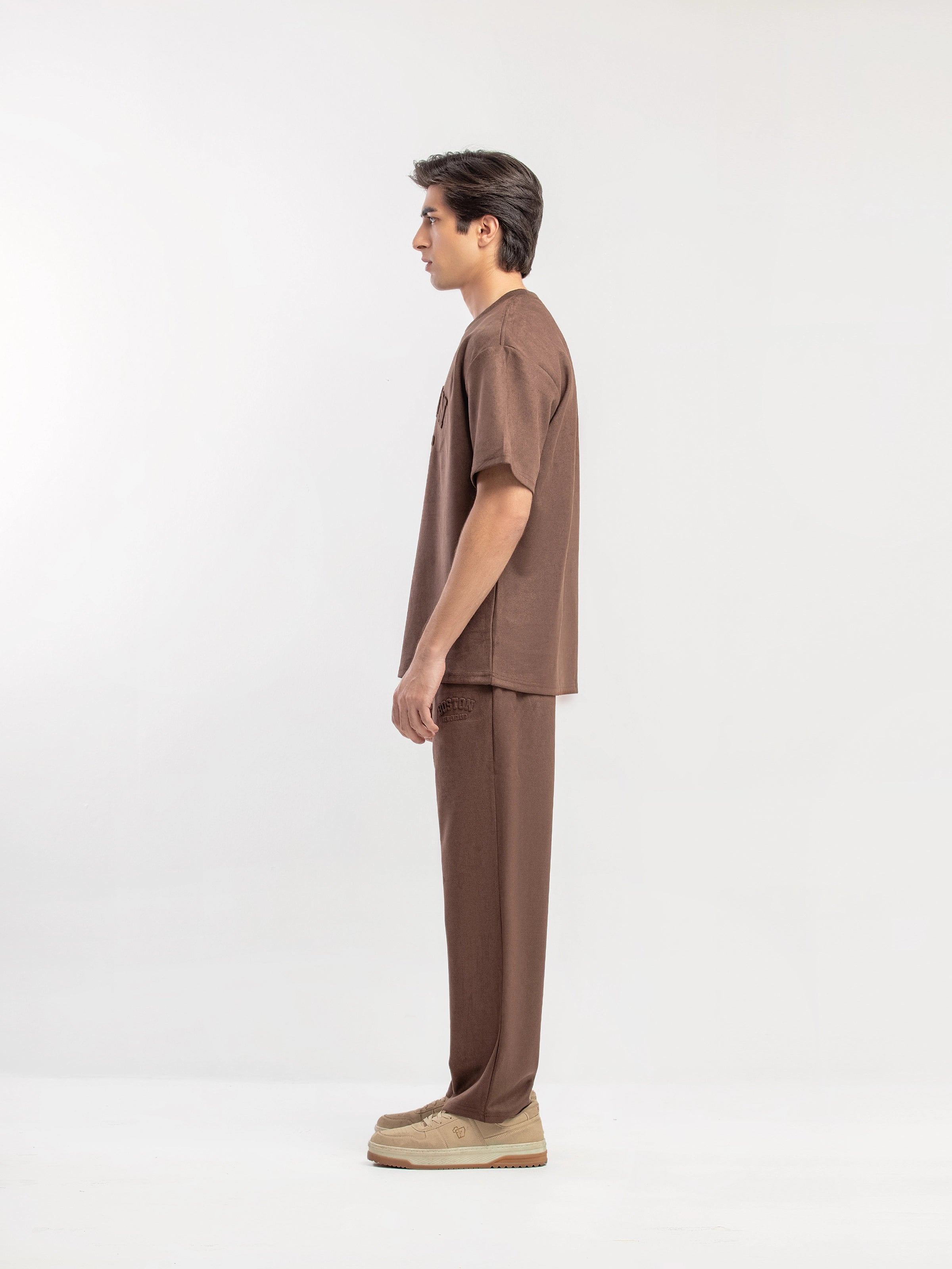 Suede Co-ord Set Tee - FMTCS5-085