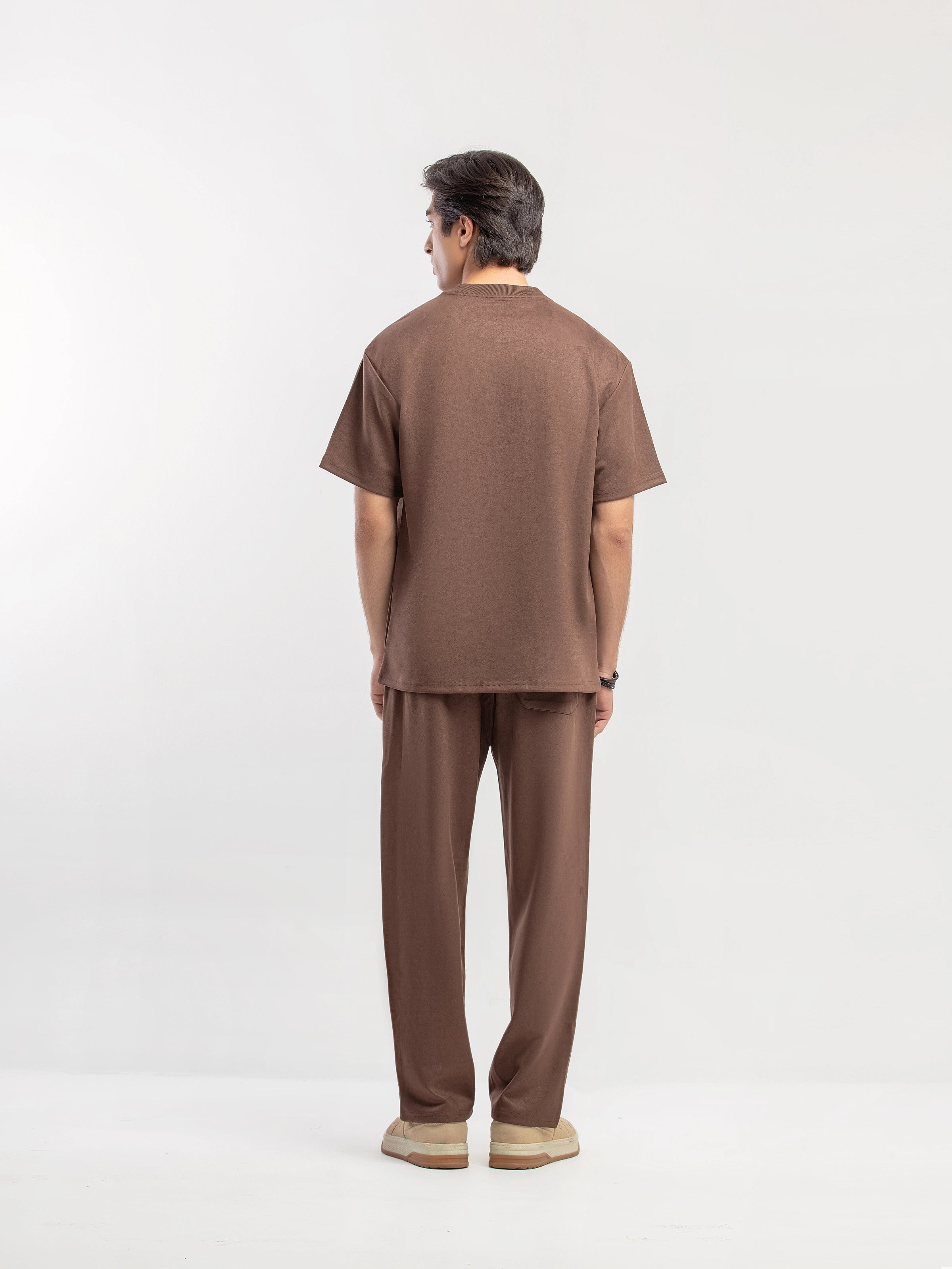 Suede Co-ord Set Tee - FMTCS5-085