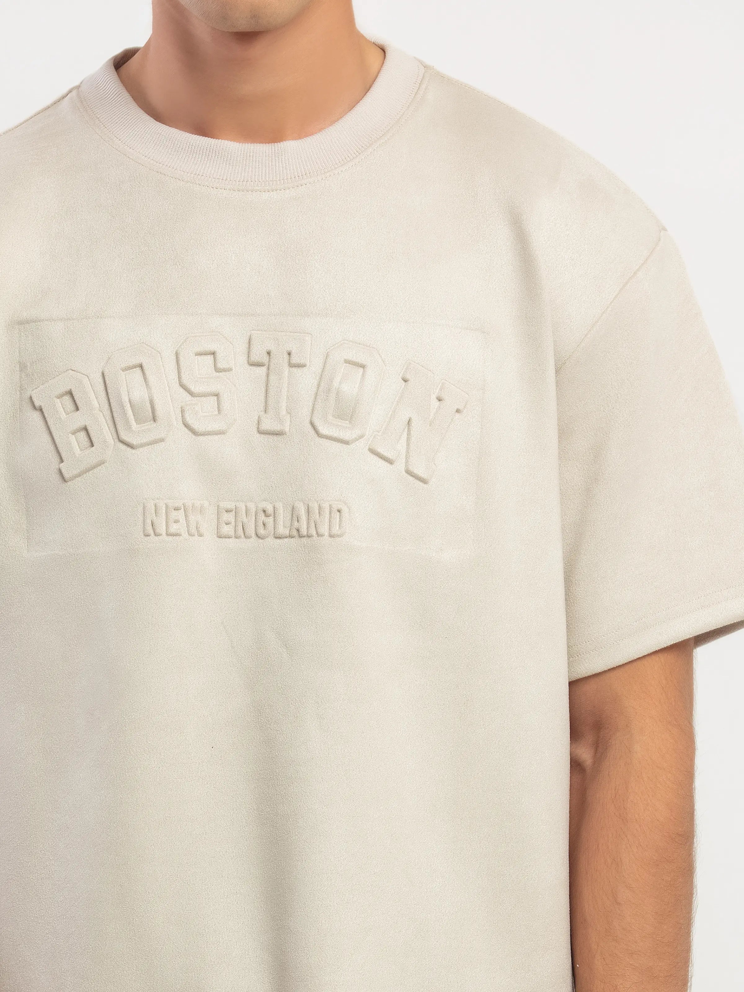 Suede Co-ord Set Tee - FMTCS5-086