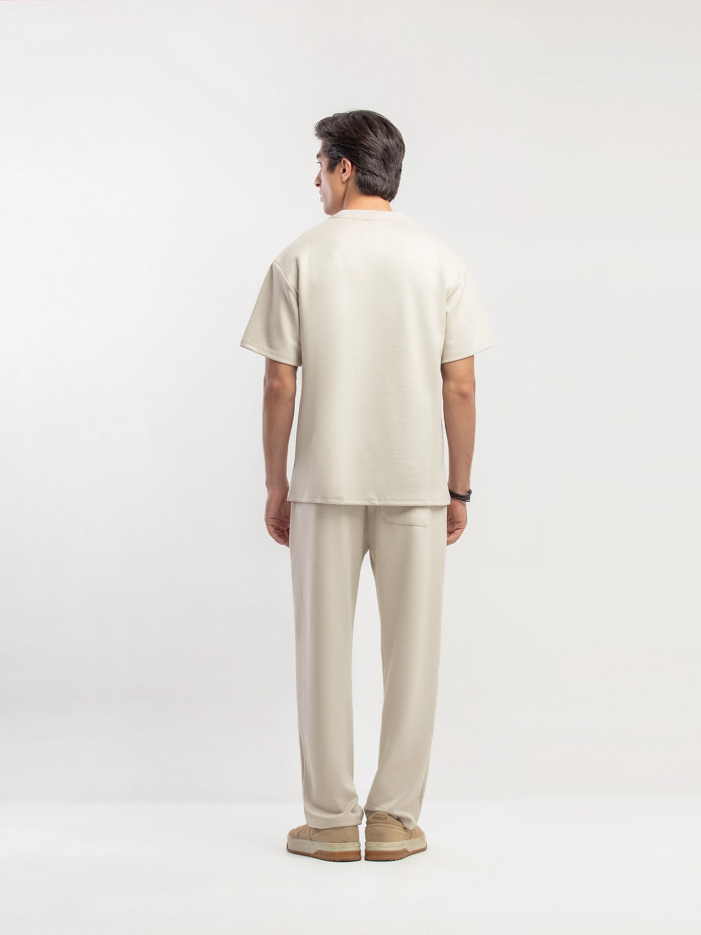 Suede Co-ord Set Tee - FMTCS5-086