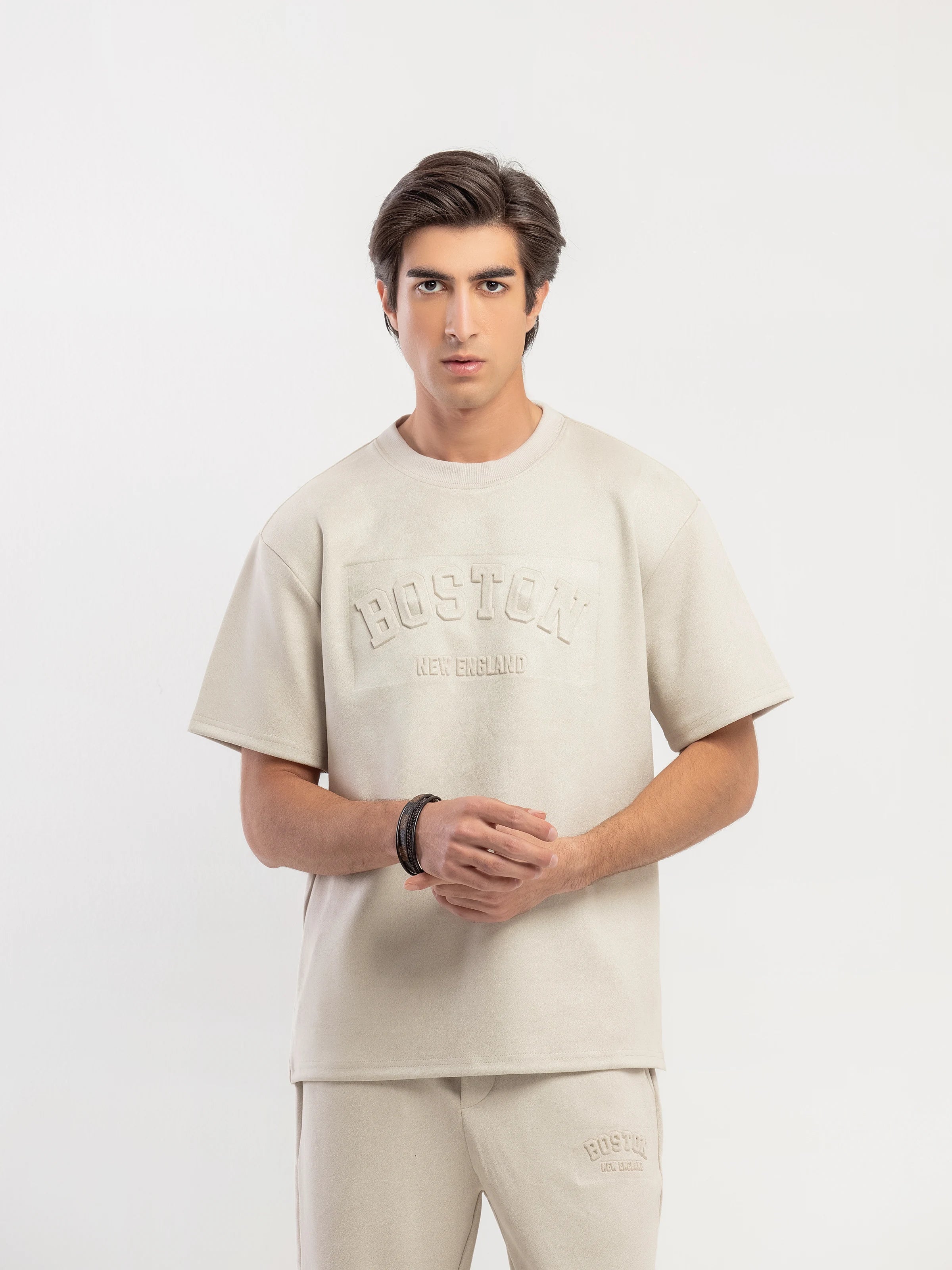 Suede Co-ord Set Tee - FMTCS5-086