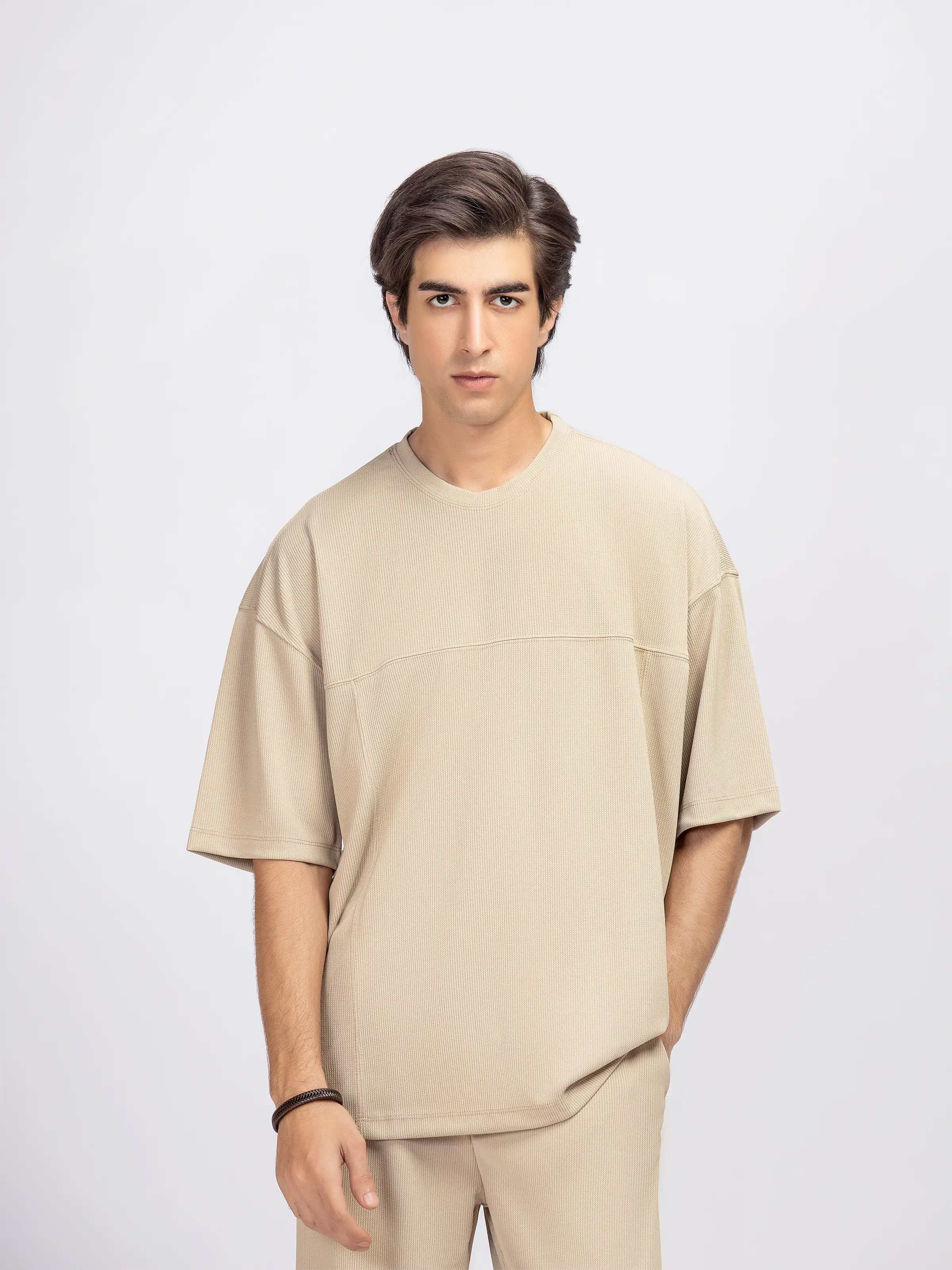 Relaxed Fit Co-ord Set Tee - FMTCS5-099